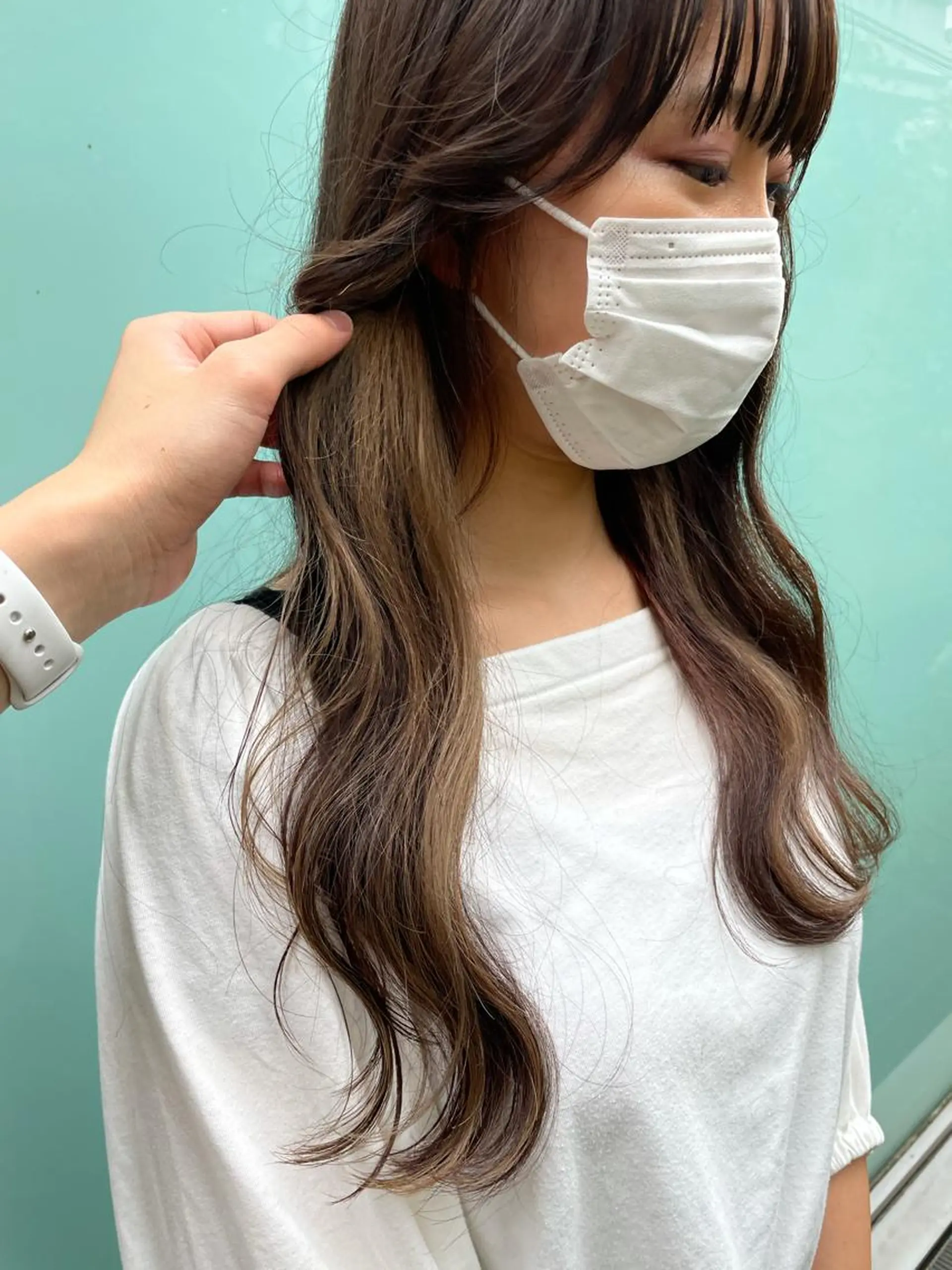 ロング カラー 大人上品な ハイライト🪄イワヤのヘアスタイル