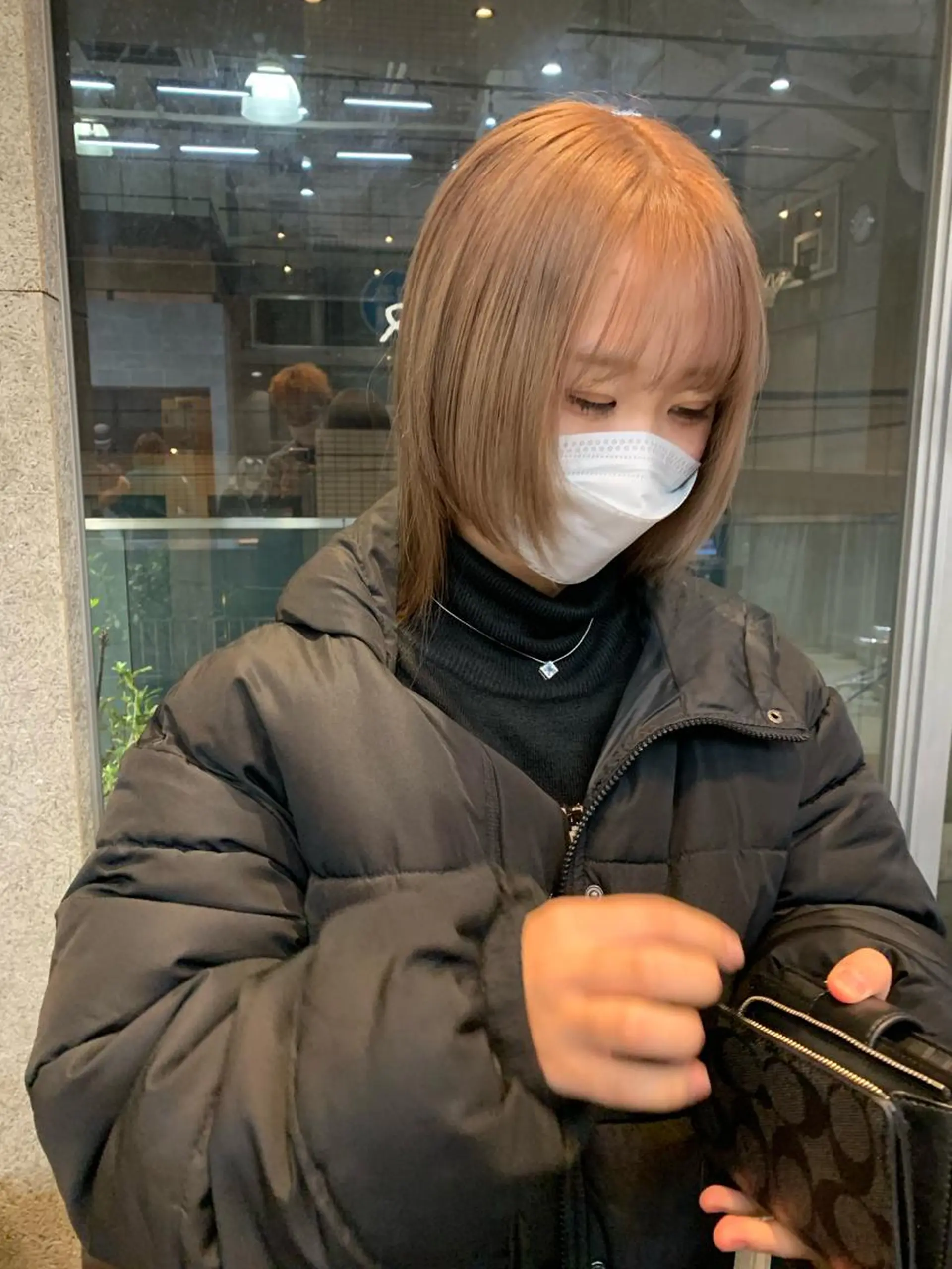 ミディアム ヘアカラー パーマ/ボブ 似合わせヘア/ショウのヘアスタイル