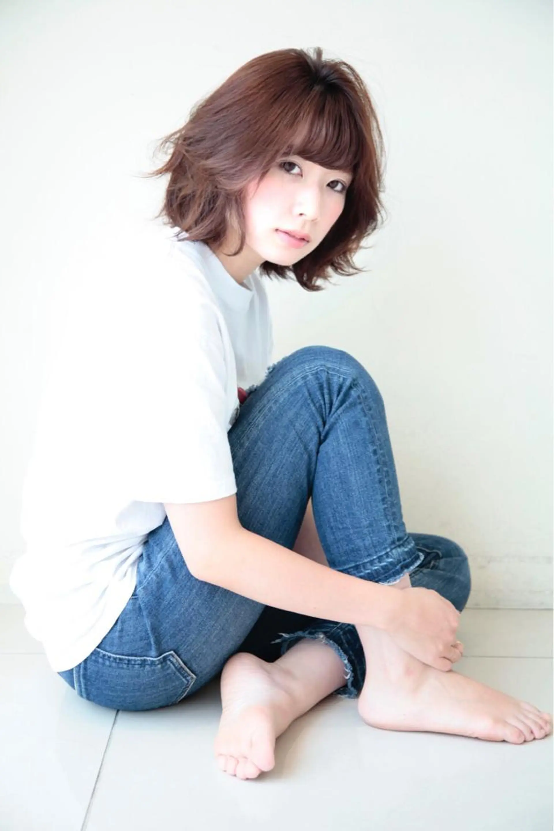 ショート ボブ 外ハネヘア 永田 志織のヘアスタイル