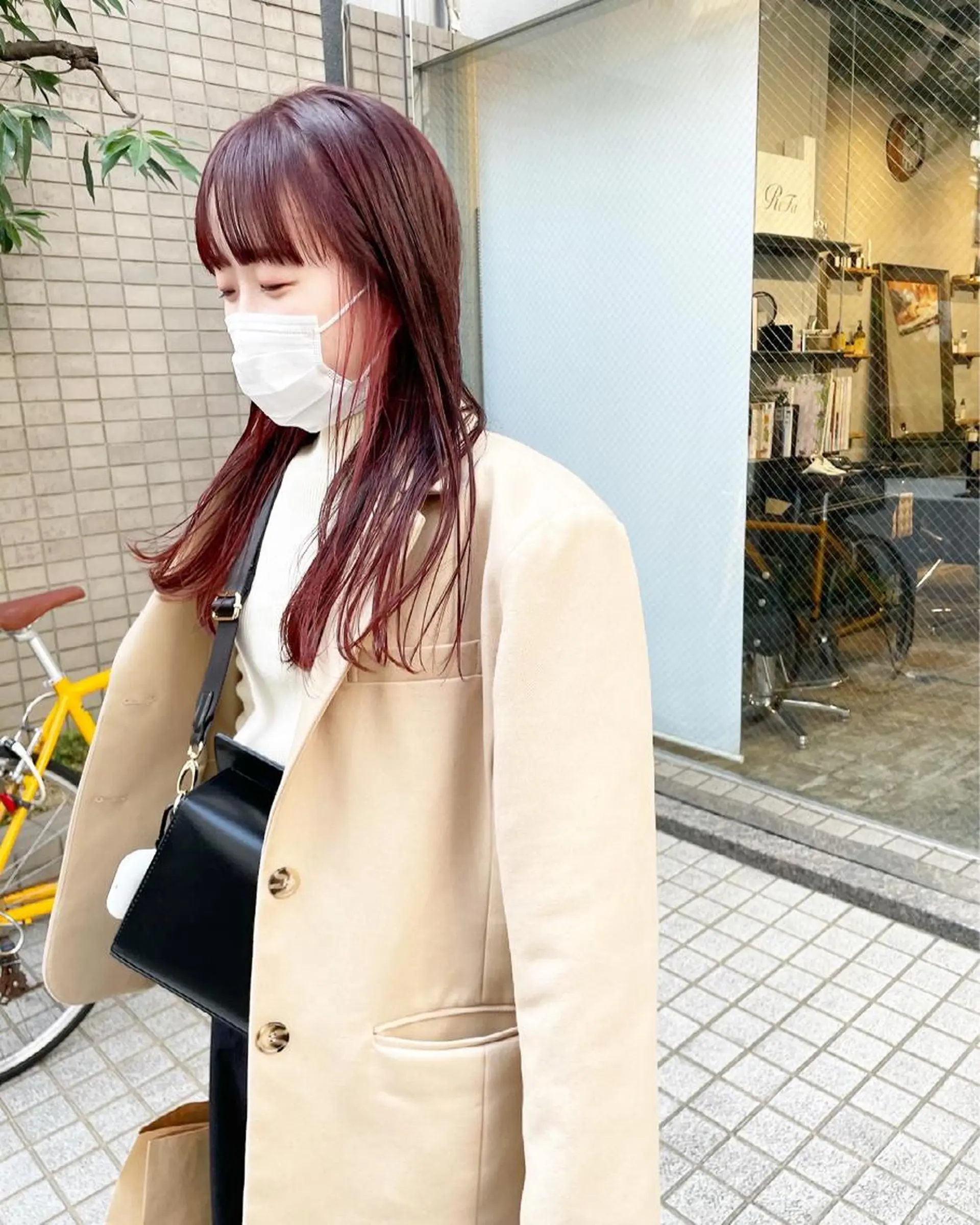 ロング カラー インナーカラー レッドカラー 永田〈店長#レイヤー #ウルフ#ハイトーンのヘアスタイル