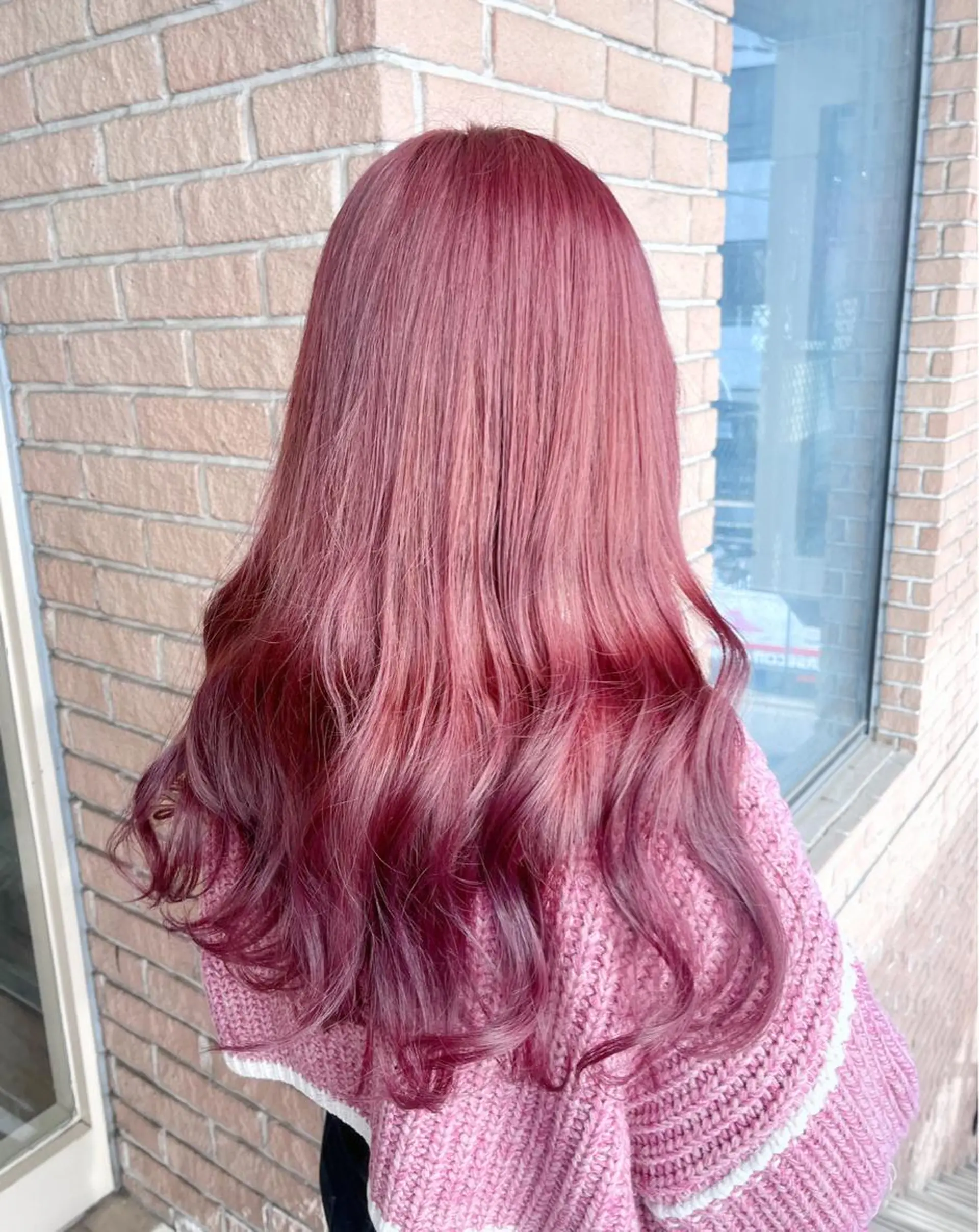 ロング カラー ヘアアレンジ ブリーチ ピンクカラー ヘアカラー ピンクカラー🩷 ヘアセットＮＯ.1のヘアスタイル