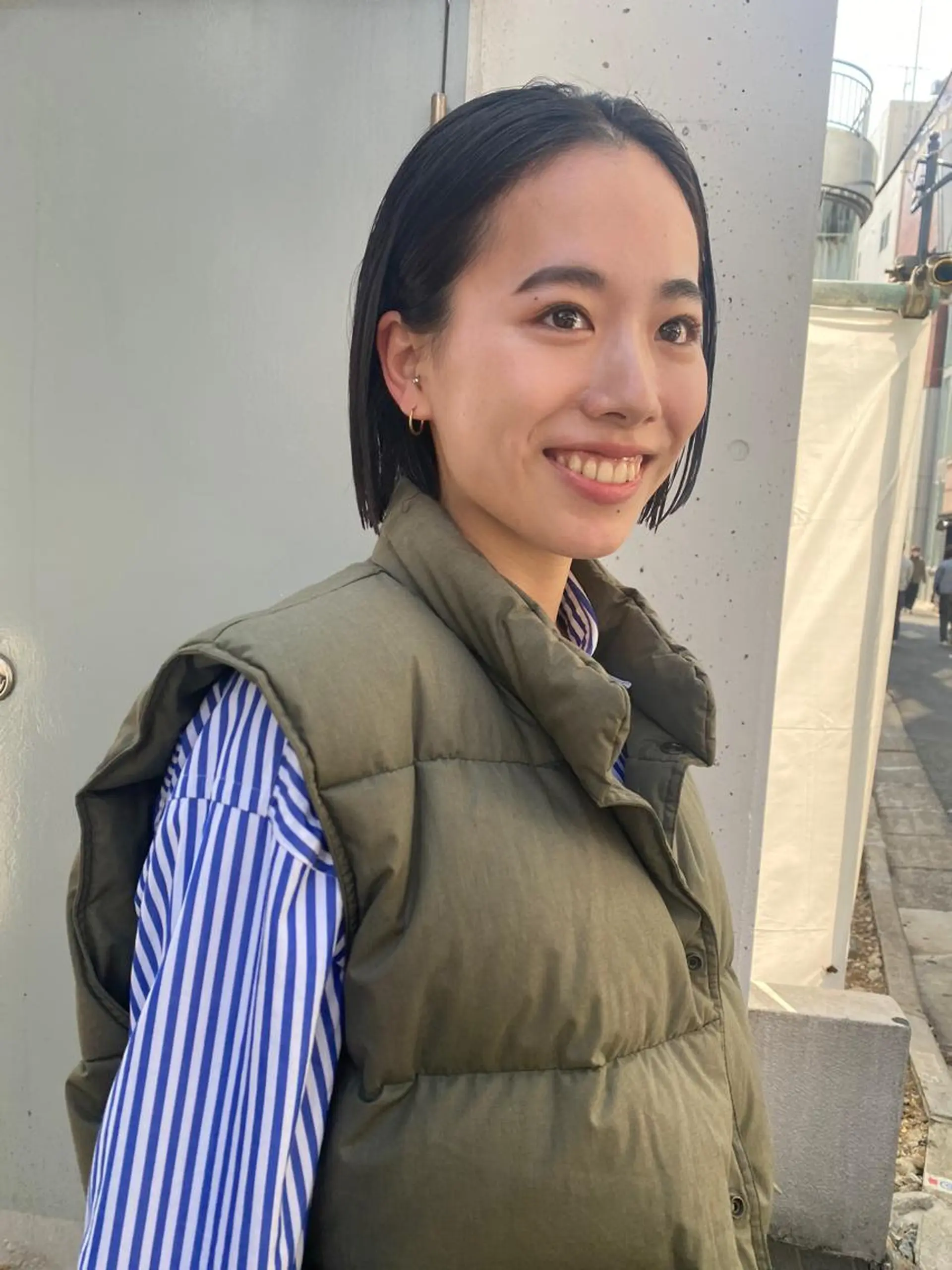 ショート カラー ヘアアレンジ 結婚式・ブライダル アッシュ アッシュブラウン バレイヤージュ ベージュカラー 韓国風×透明感カラー 髪質改善オタベシンヤのヘアスタイル