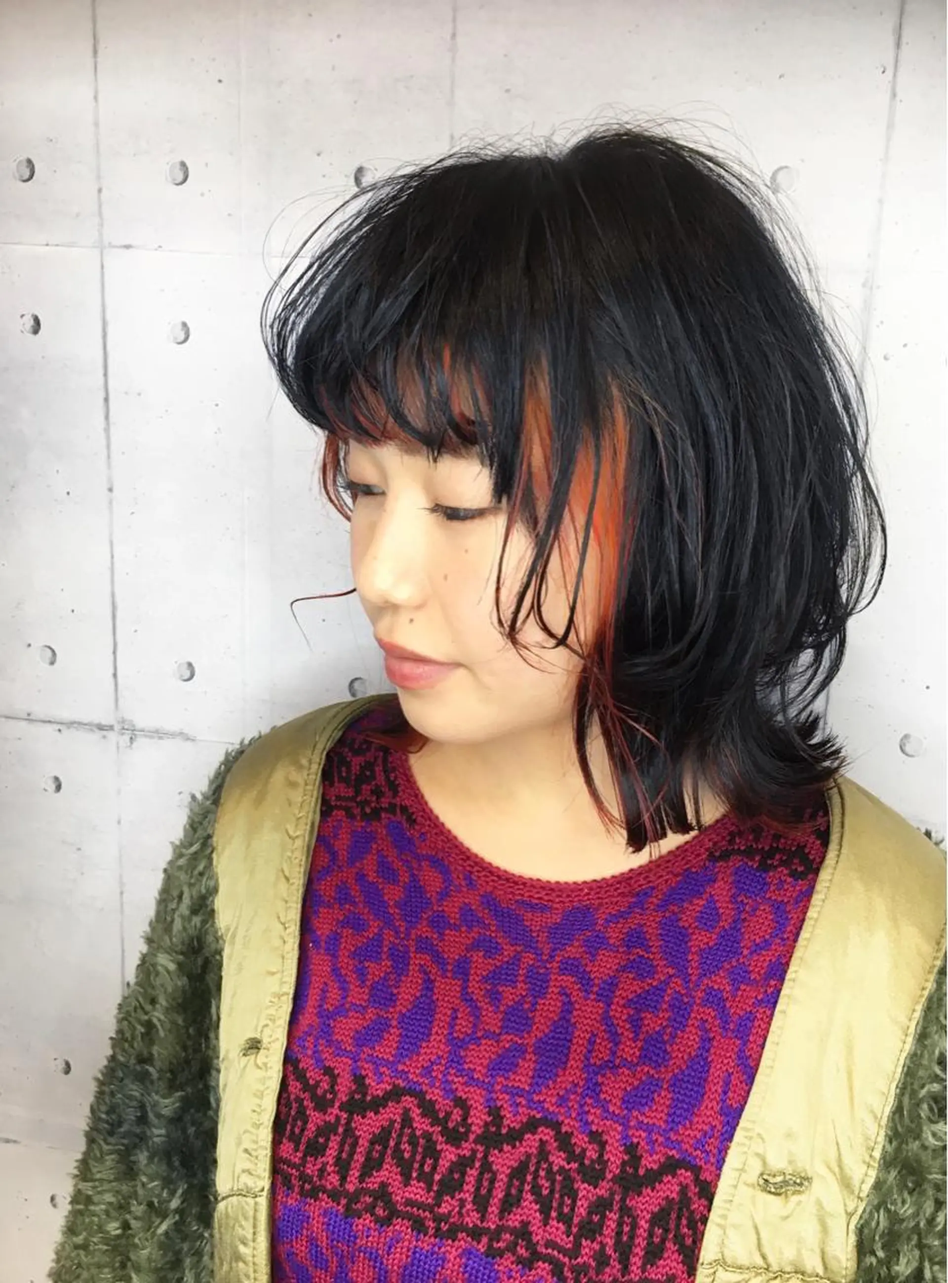 ミディアム カラー 韓・中華美女ヘア 🇰🇷×🇨🇳のヘアスタイル