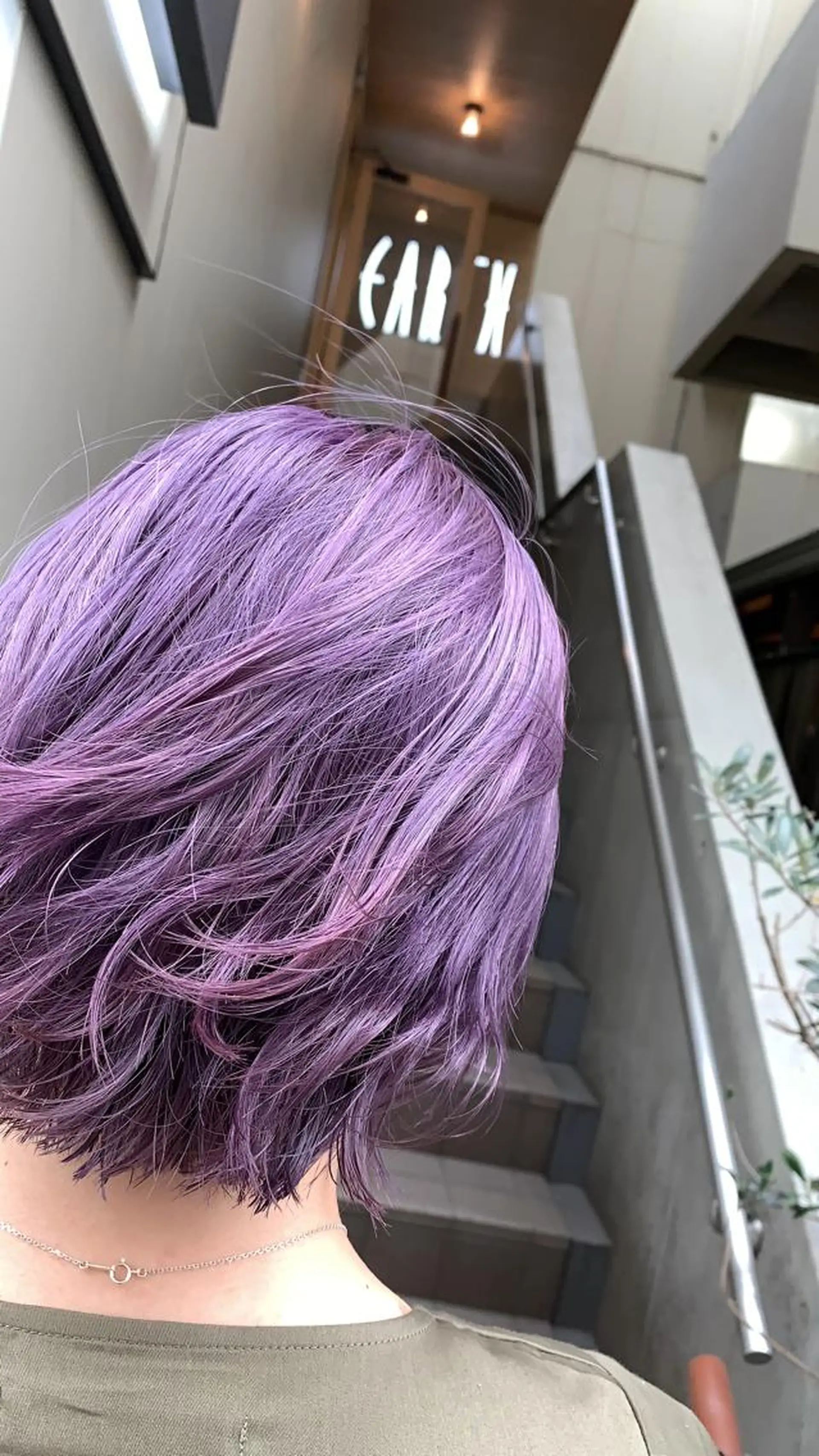 ショート カラー 🌿earth亀有店 【緑髪のノブ】🌿のヘアスタイル