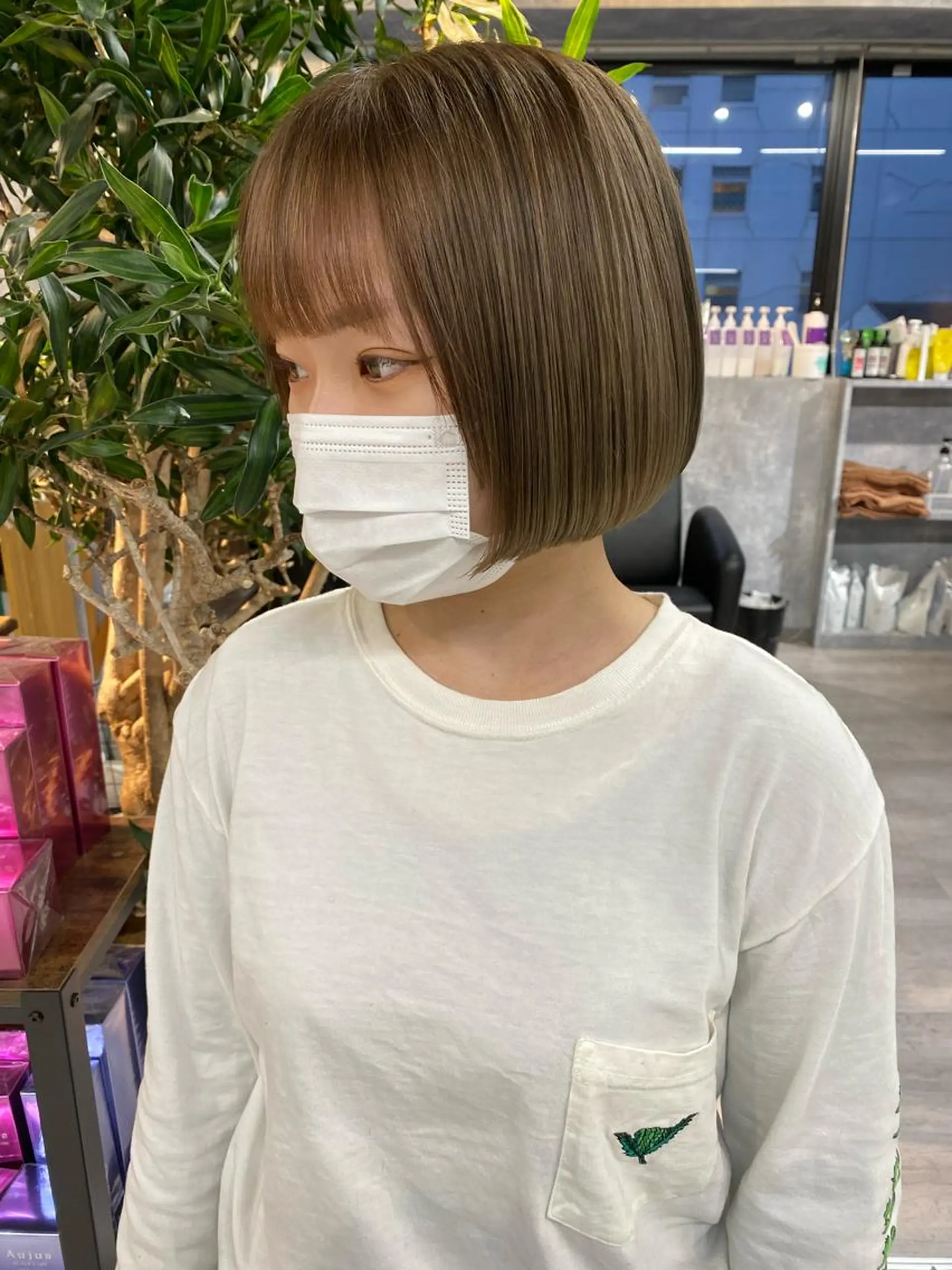 ショート ボブ 髪質改善 韓国風ヘア レイヤーカット トリートメント 【.ico】心斎橋 飛田ゆうきのヘアスタイル