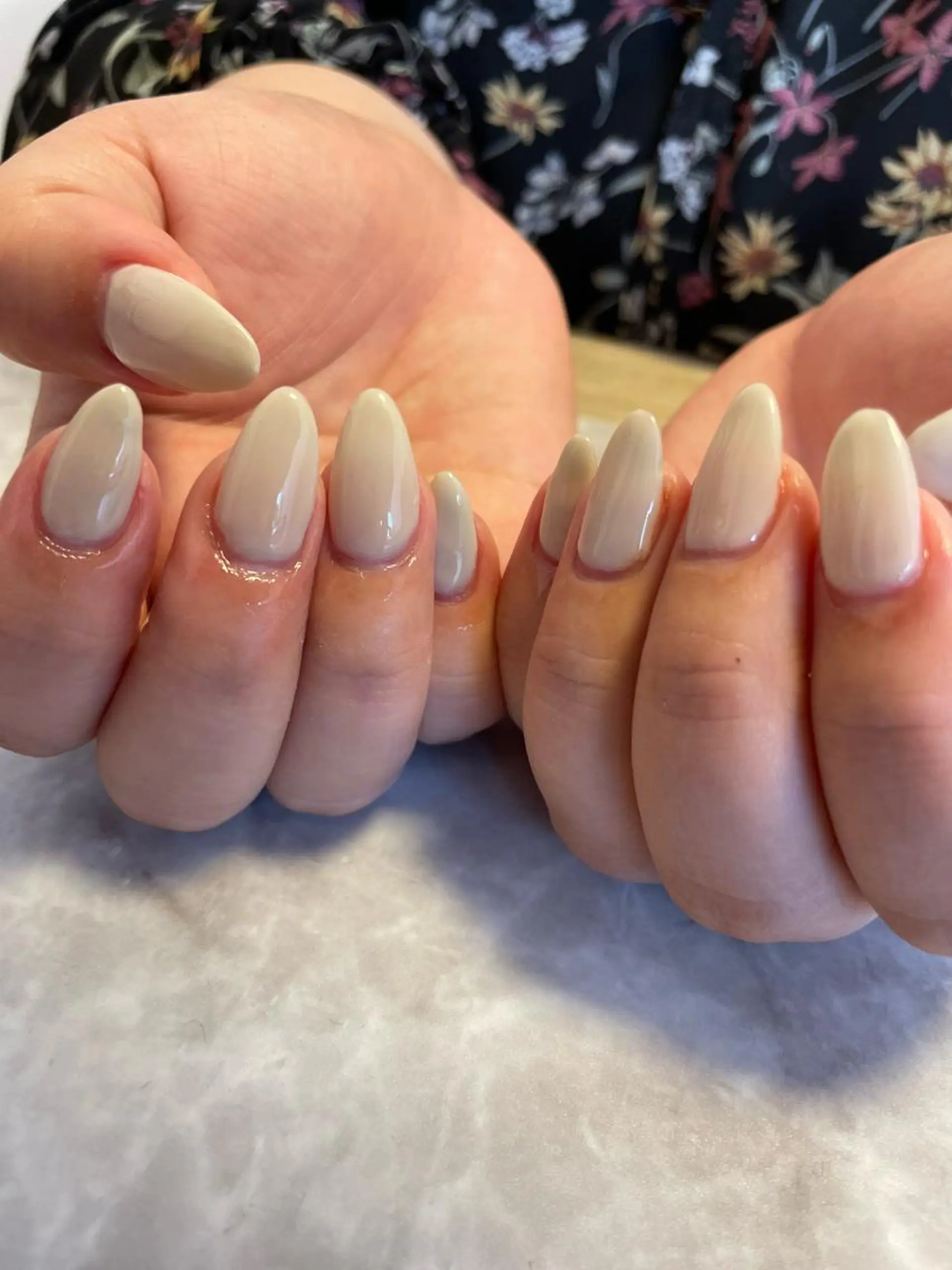 ネイル 長さ出し ワンカラーネイル ネイルチップ ホワイト ハンドネイル Nail salon Betty❤︎のネイルデザイン