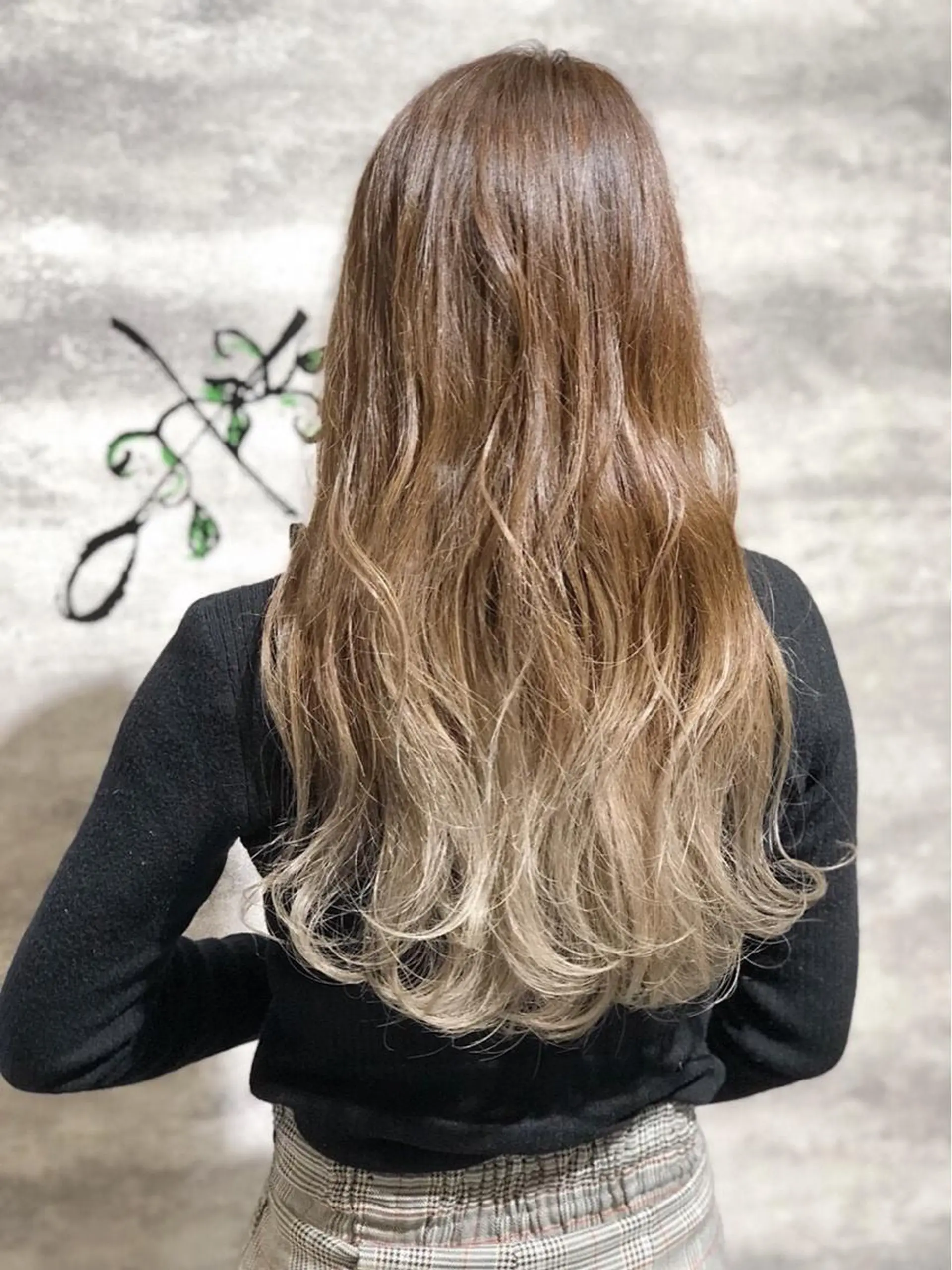 セミロング カラー ベージュカラー グラデーションカラー ホワイトベージュ 💈Blanco💈 カラー&ケア🌈のヘアスタイル