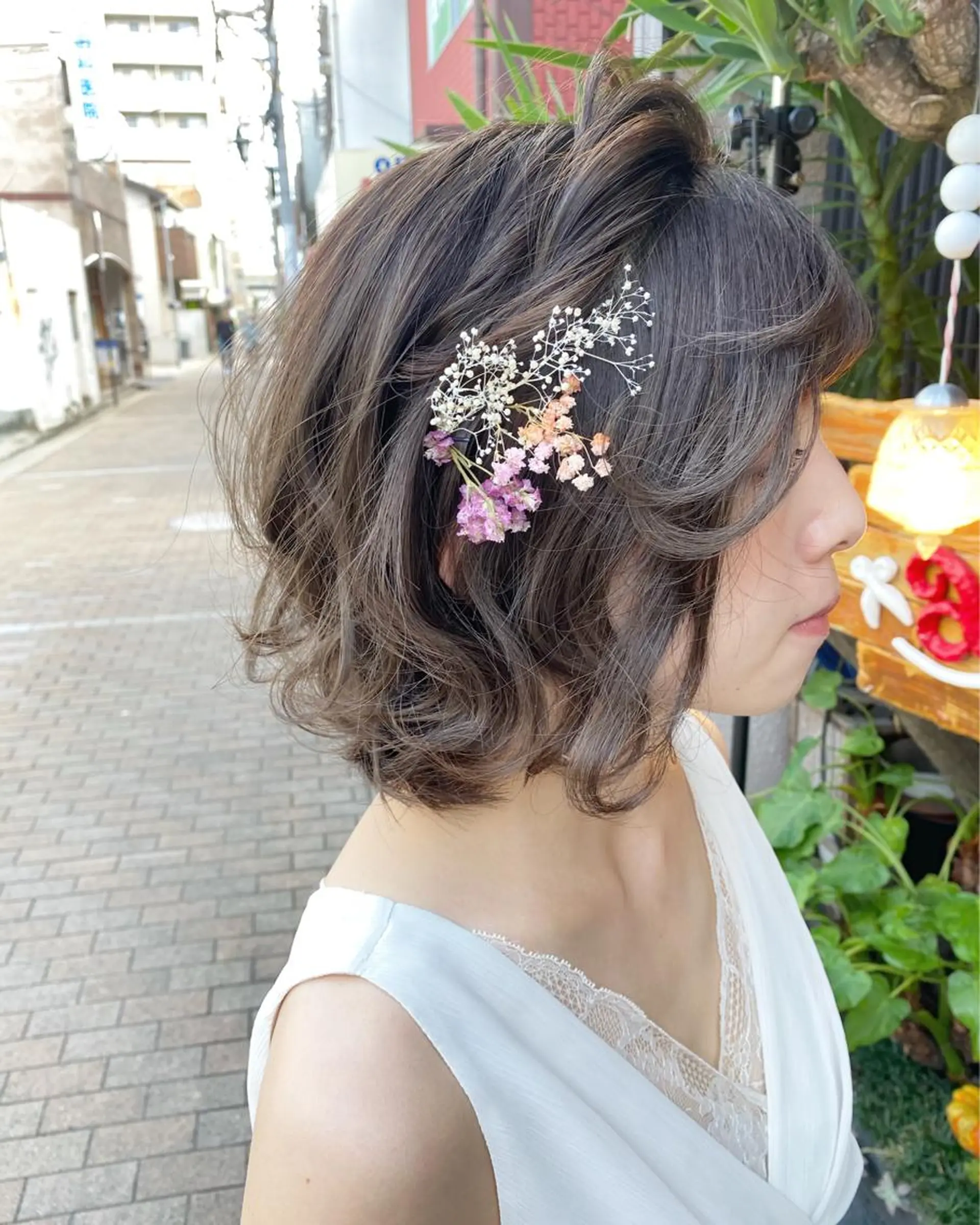 ミディアム ヘアアレンジ ヘアセット 玉木 育実のヘアスタイル