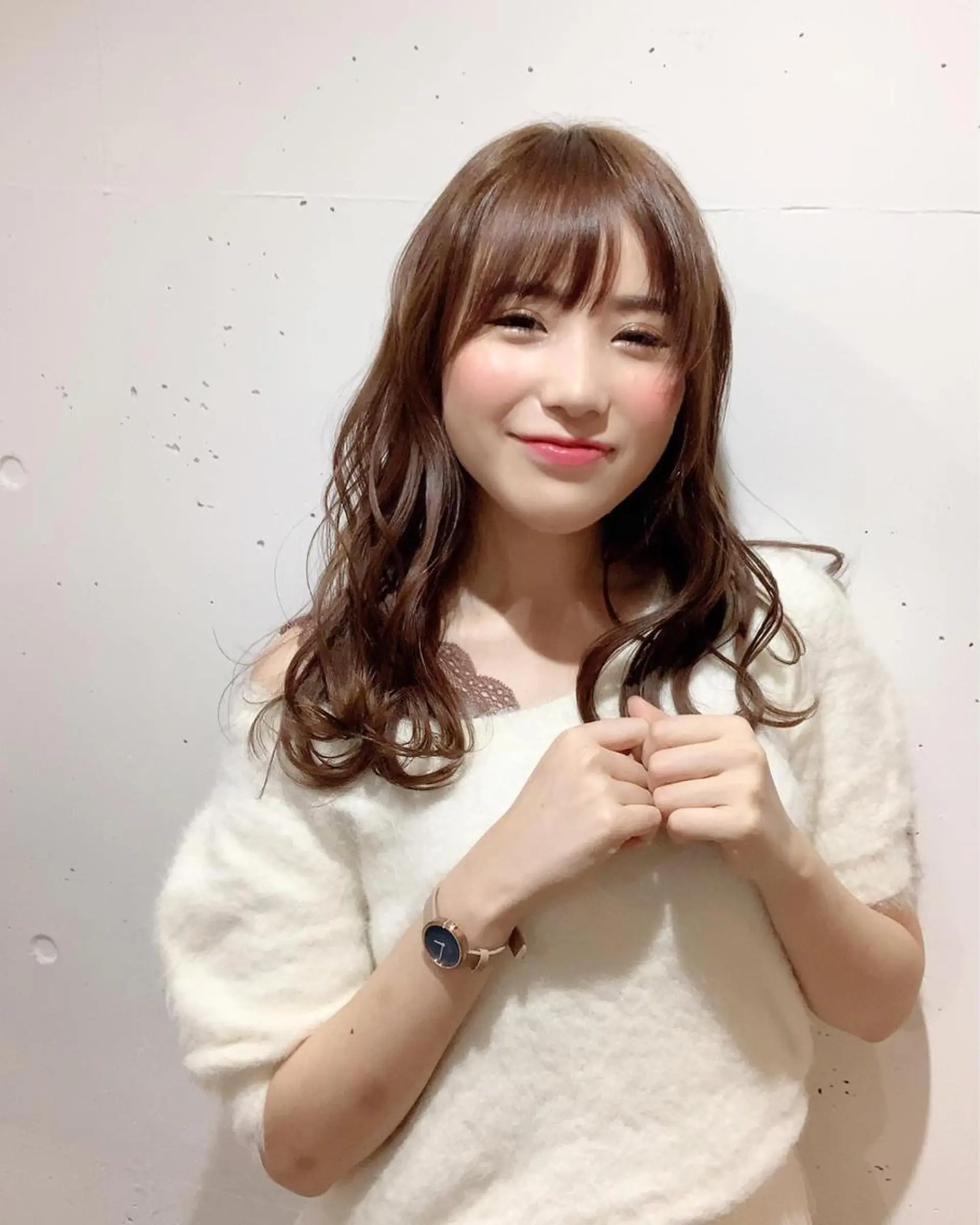 セミロング カット パーマ シンプル+αな デザインを 松崎陸のヘアスタイル