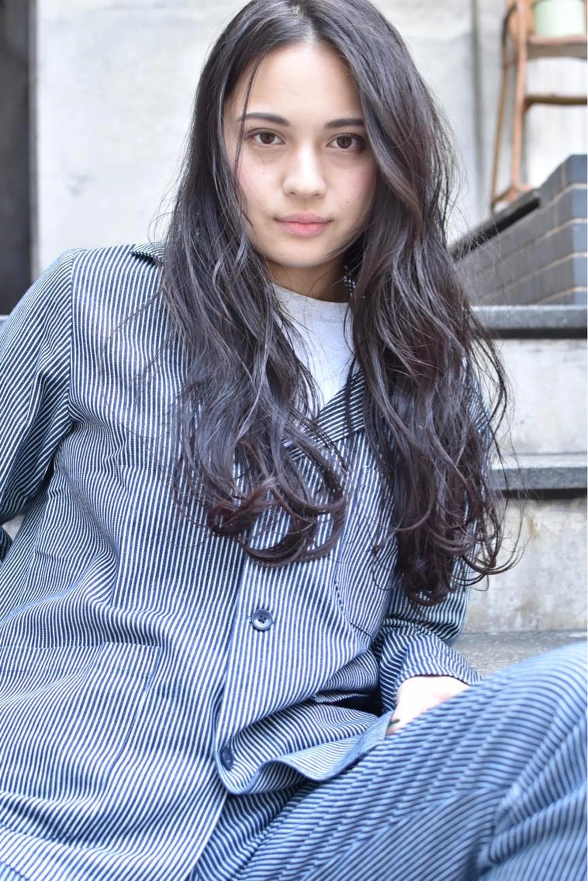 ロング カラー パーマ ヘアアレンジ カット パーマ トリートメント 南堀江🌿パーマ Tetsu【テツ】のヘアスタイル