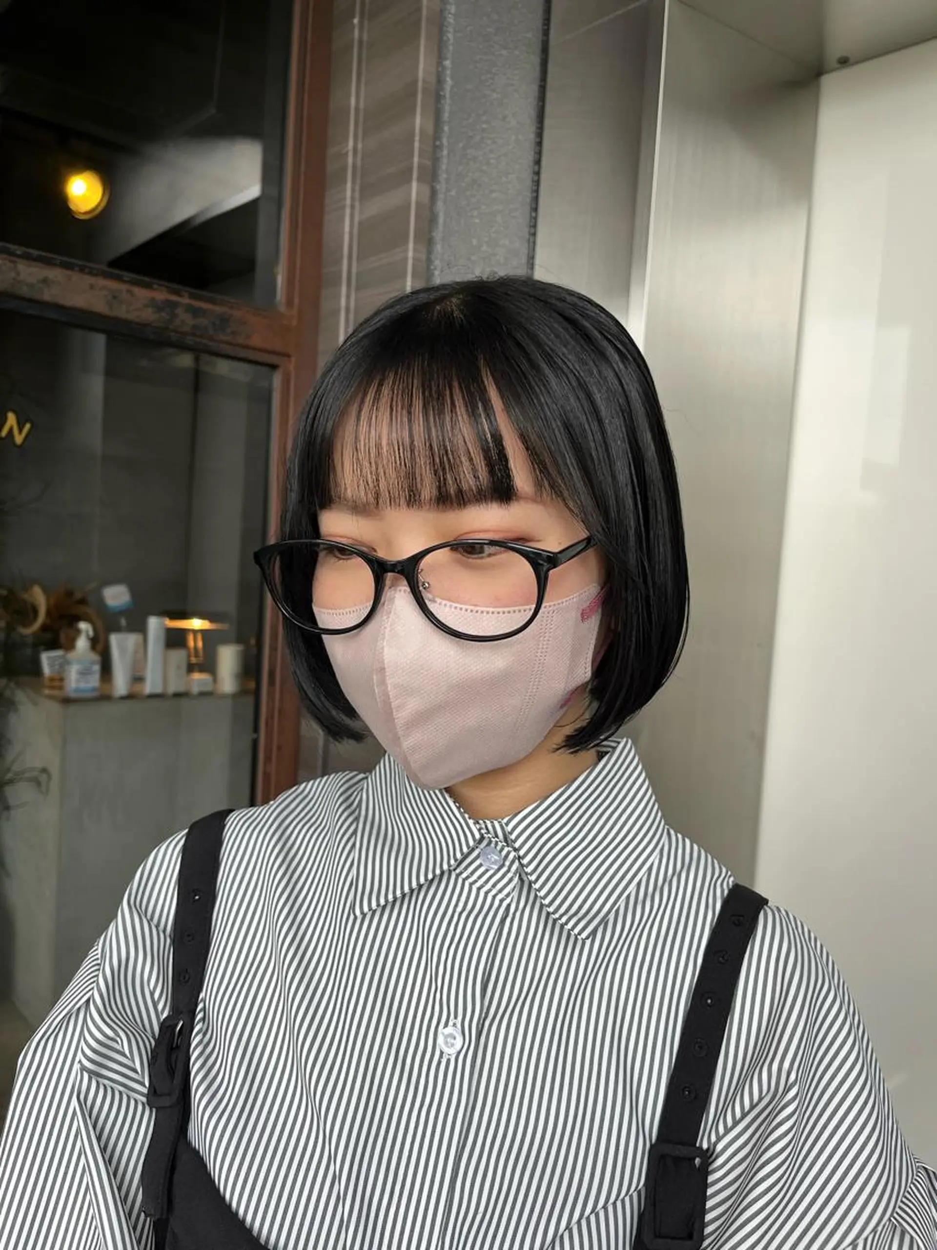 ミディアム ボブ カット トリートメント times salon 栄所属・韓国ヘアスタイリスト Harukaのヘアスタイル