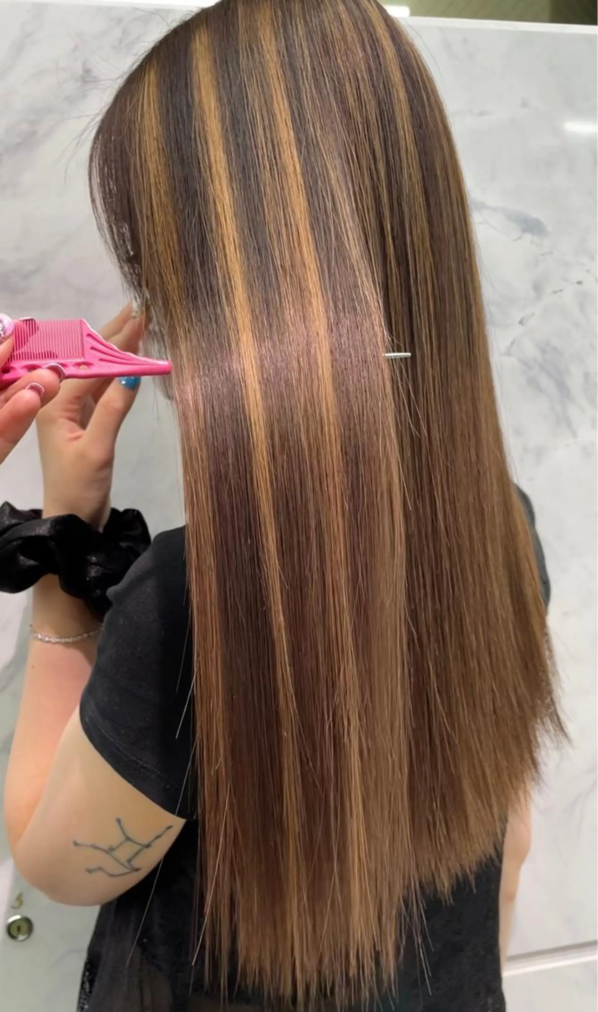 🪸ハイトーンカラー エクステmisakiのヘアスタイル