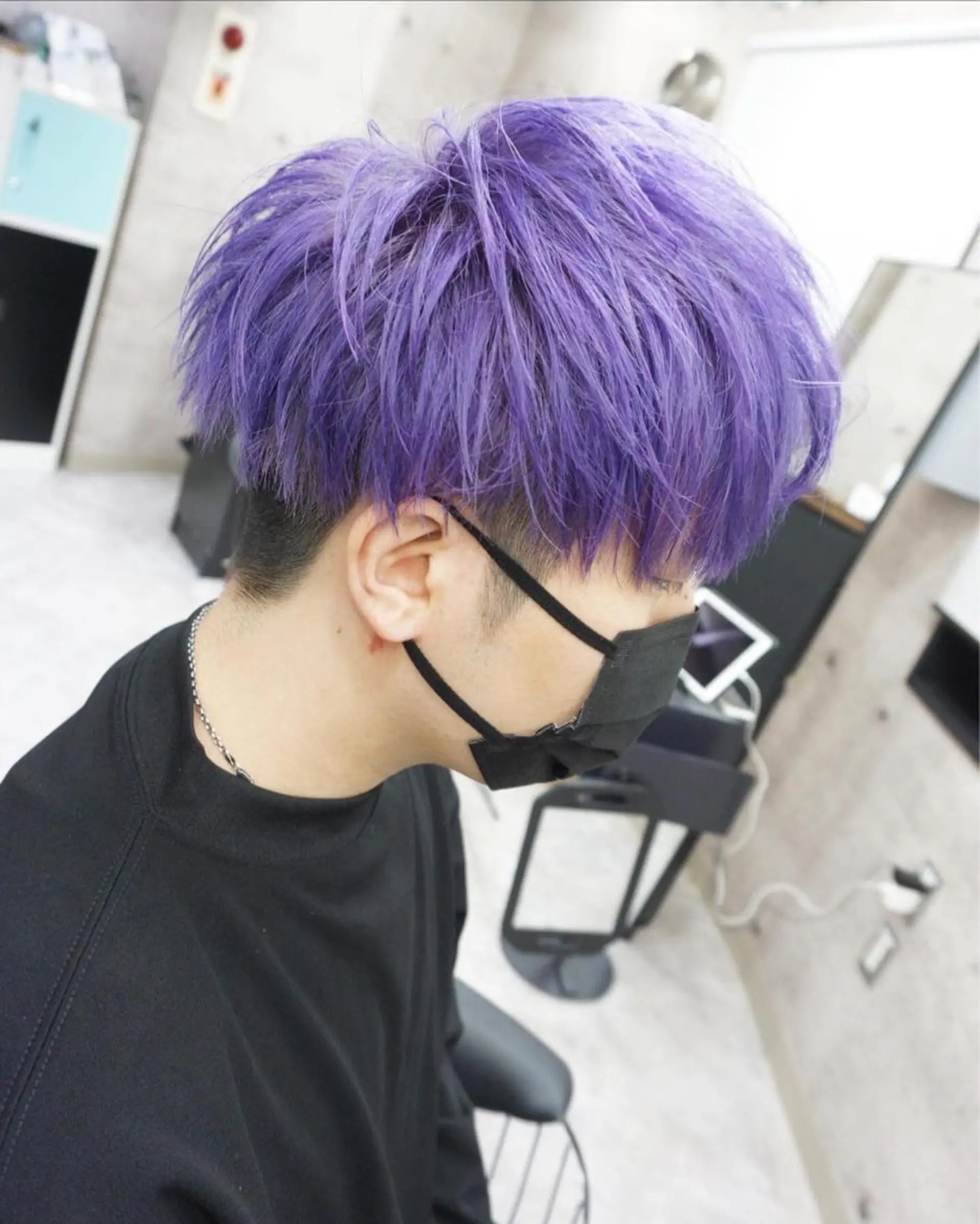 メンズ メンズブリーチ カット ヘアカラー トリートメント hair teria ryu 大塚のヘアスタイル