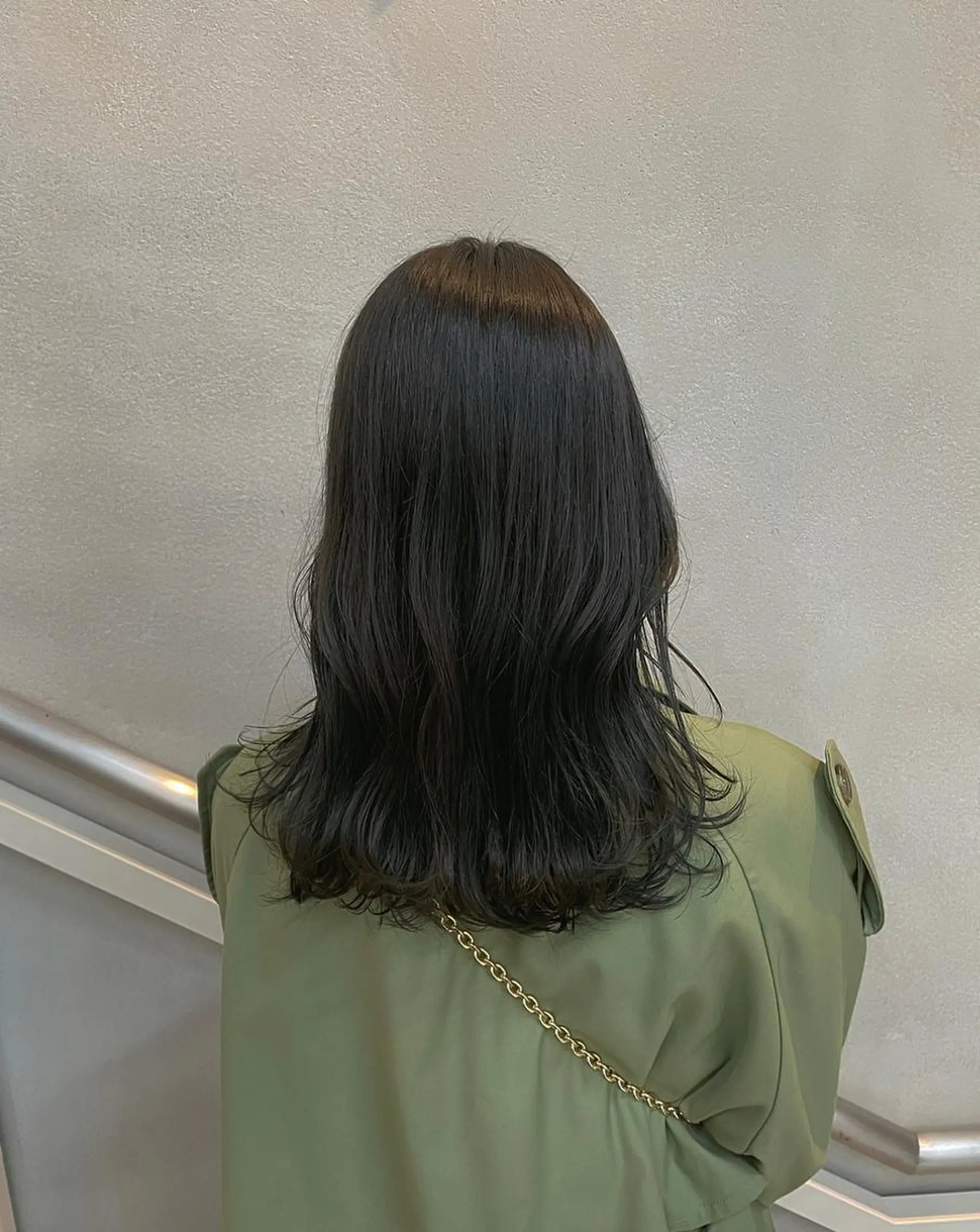 ミディアム カラー アッシュ ベージュカラー オリーブベージュ 沖縄/ヘアアレンジ /ナカノのヘアスタイル