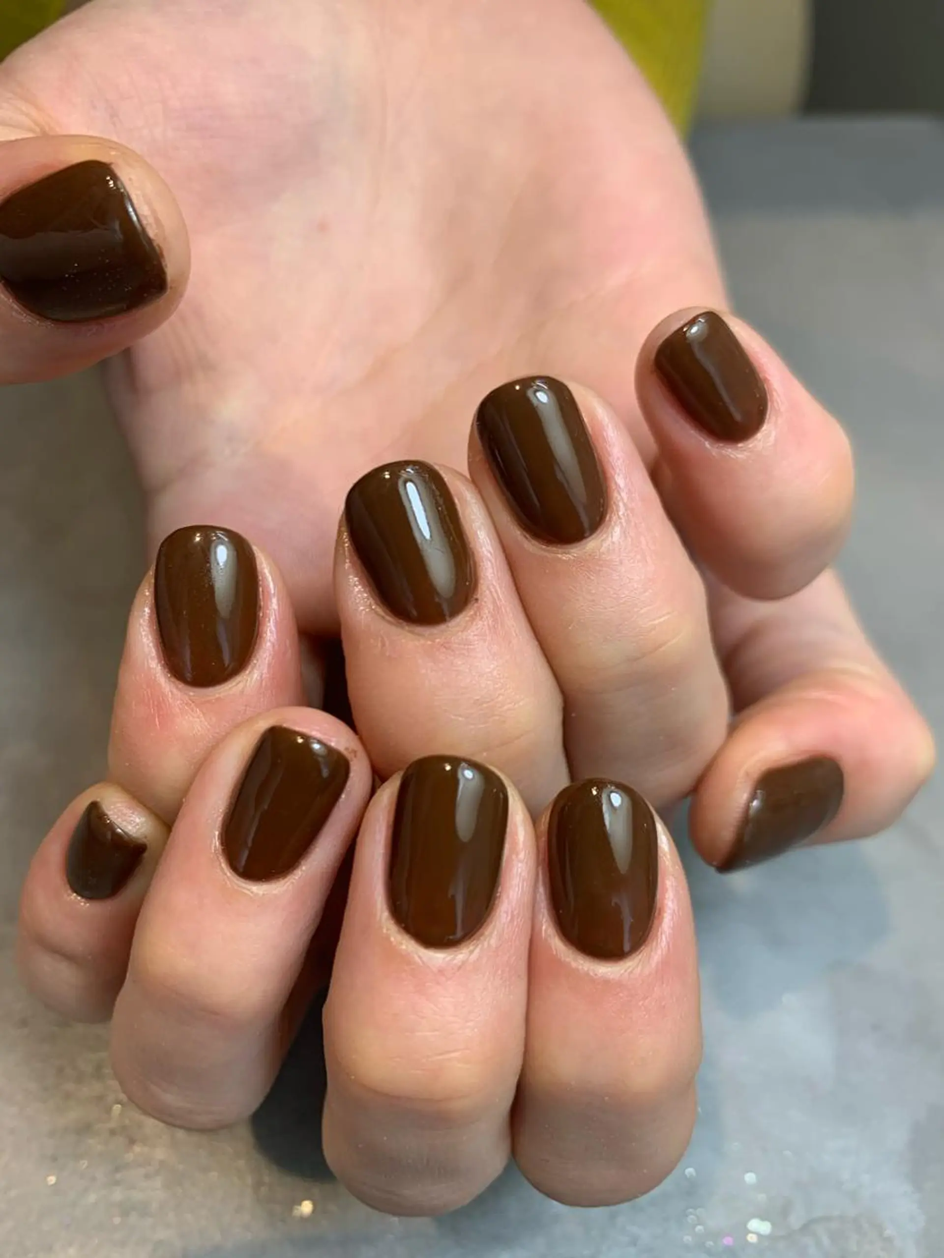 ネイル ワンカラーネイル アトリエ・マリス所属・福与 美幸のネイルデザイン