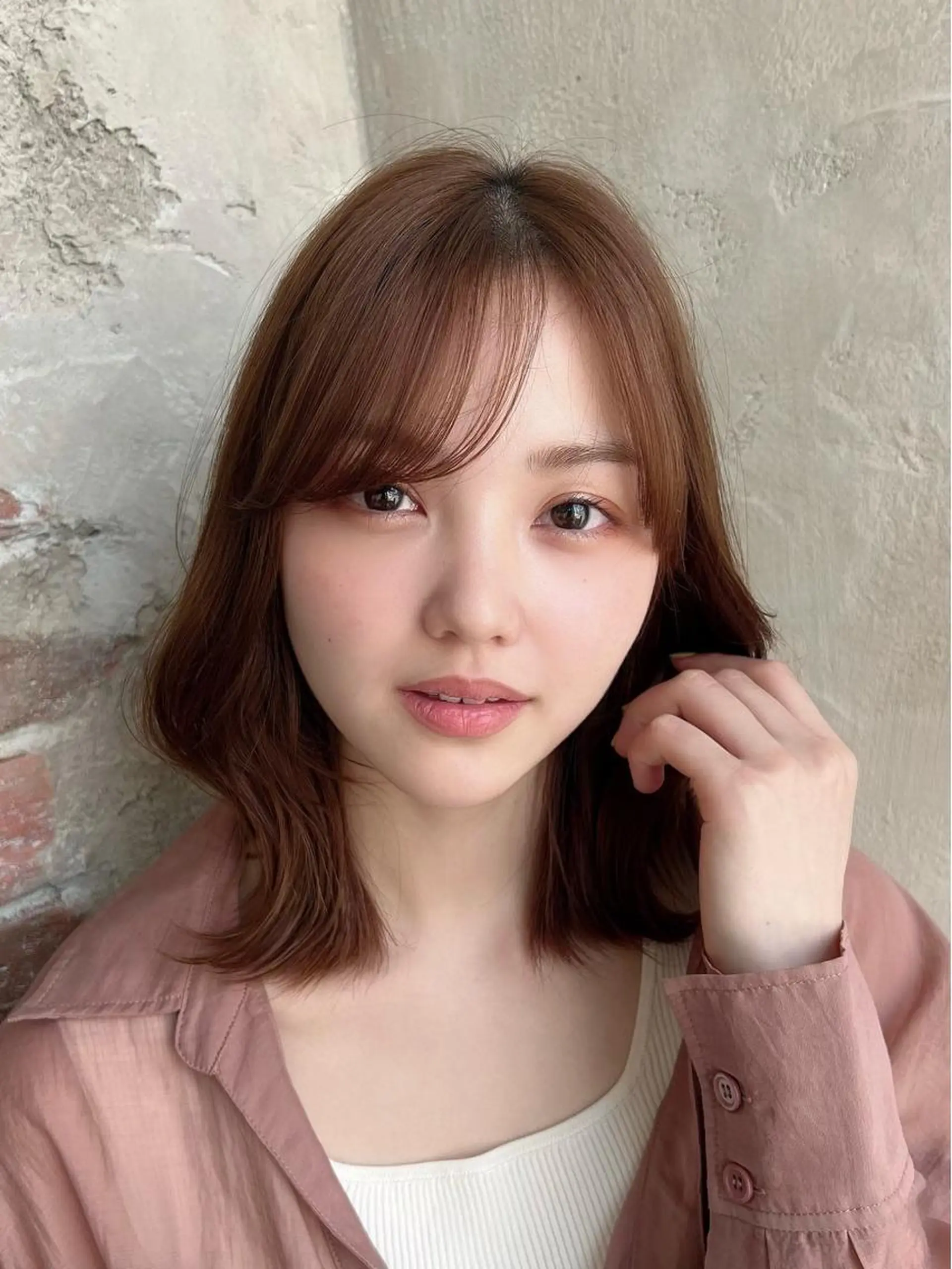 セミロング くびれヘア カット ヘアカラー トリートメント 🧡くびれヘア/前髪 顔周り🧡久原結衣のヘアスタイル