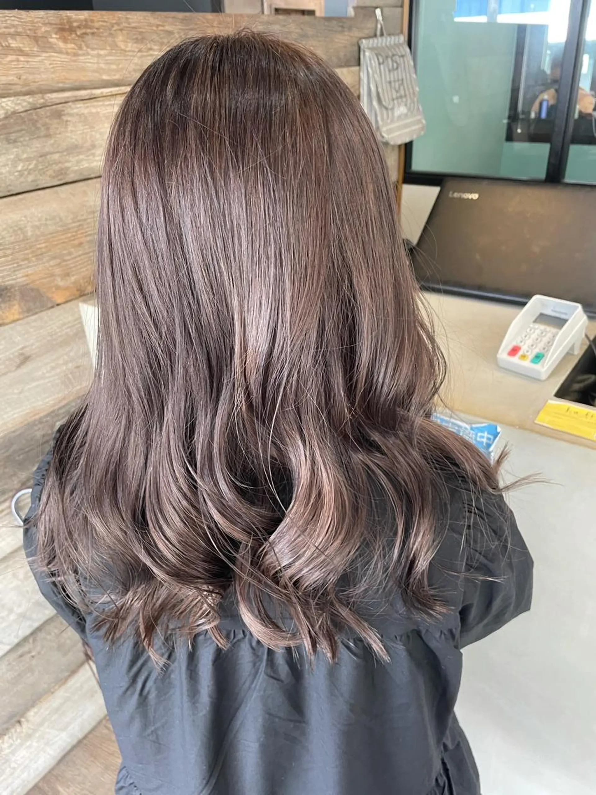 ロング パープルカラー ヘアカラー and K所属・and K 那覇小禄店のヘアスタイル