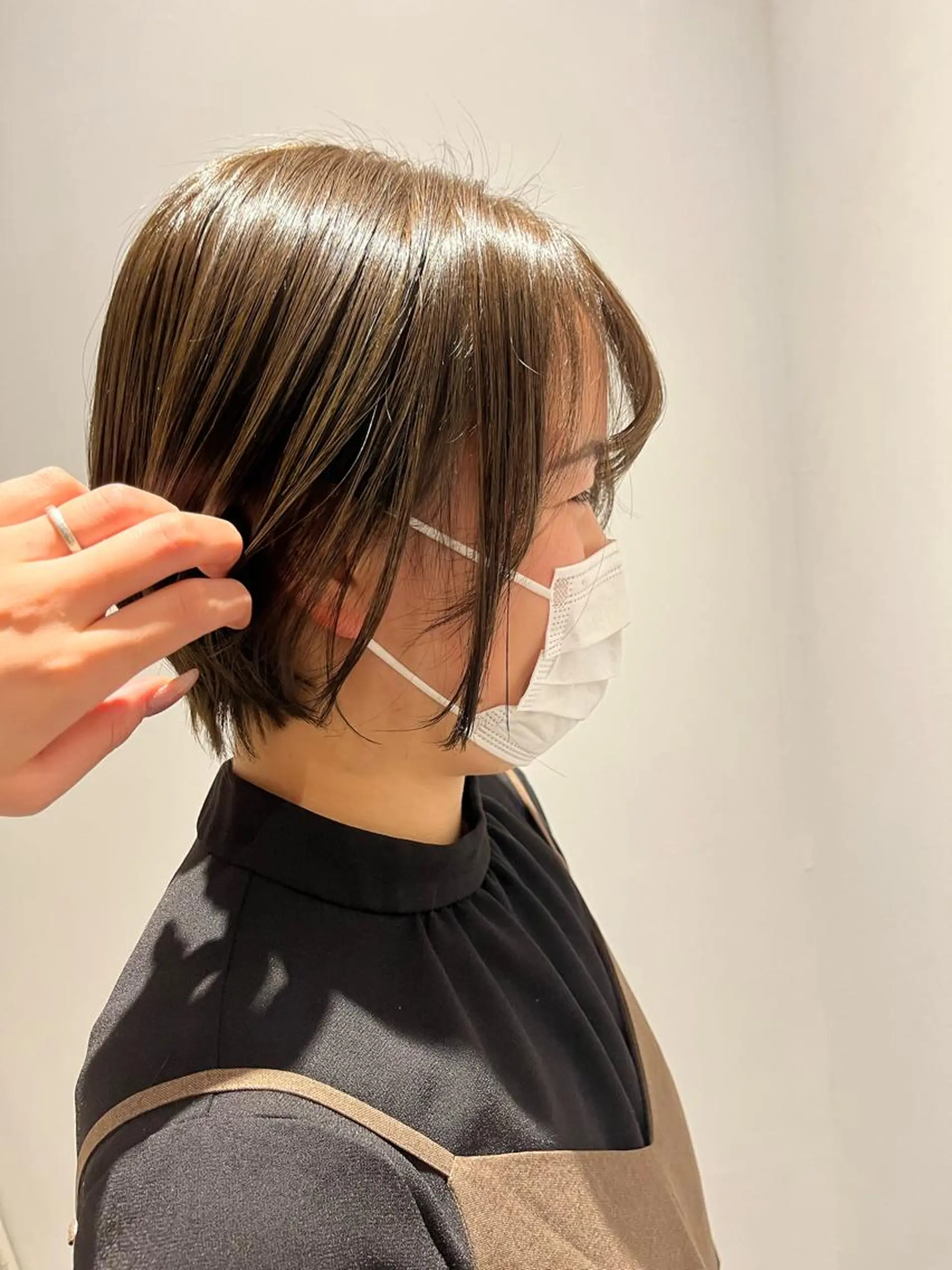 ショート ヘアアレンジ 髪質改善/縮毛矯正 艶カラー/珠聡のヘアスタイル