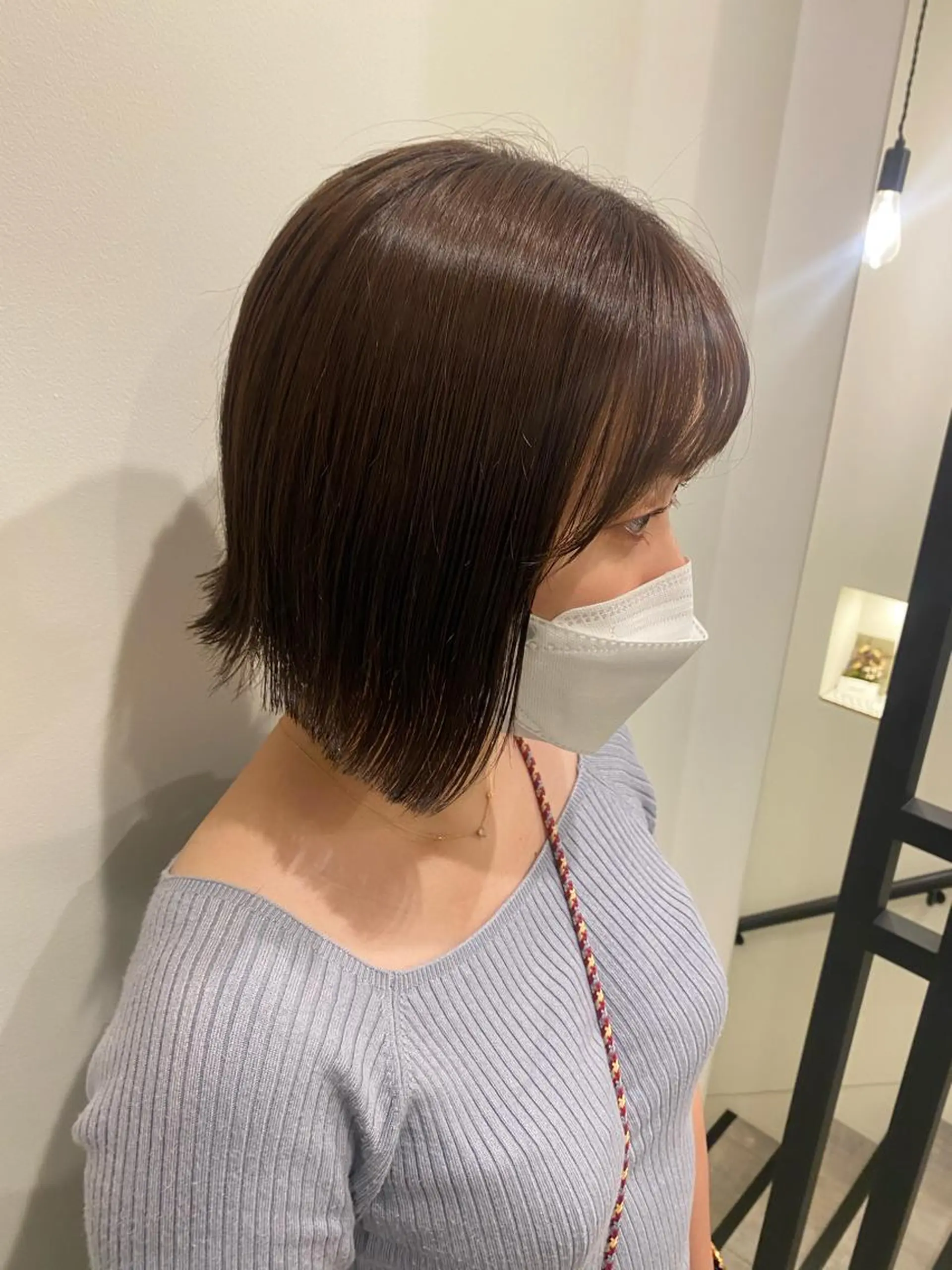 ショート カラー グレージュ オリーブグレージュ オリーブグレー 外ハネヘア カット ヘアカラー 🍑 モモカ🍑のヘアスタイル