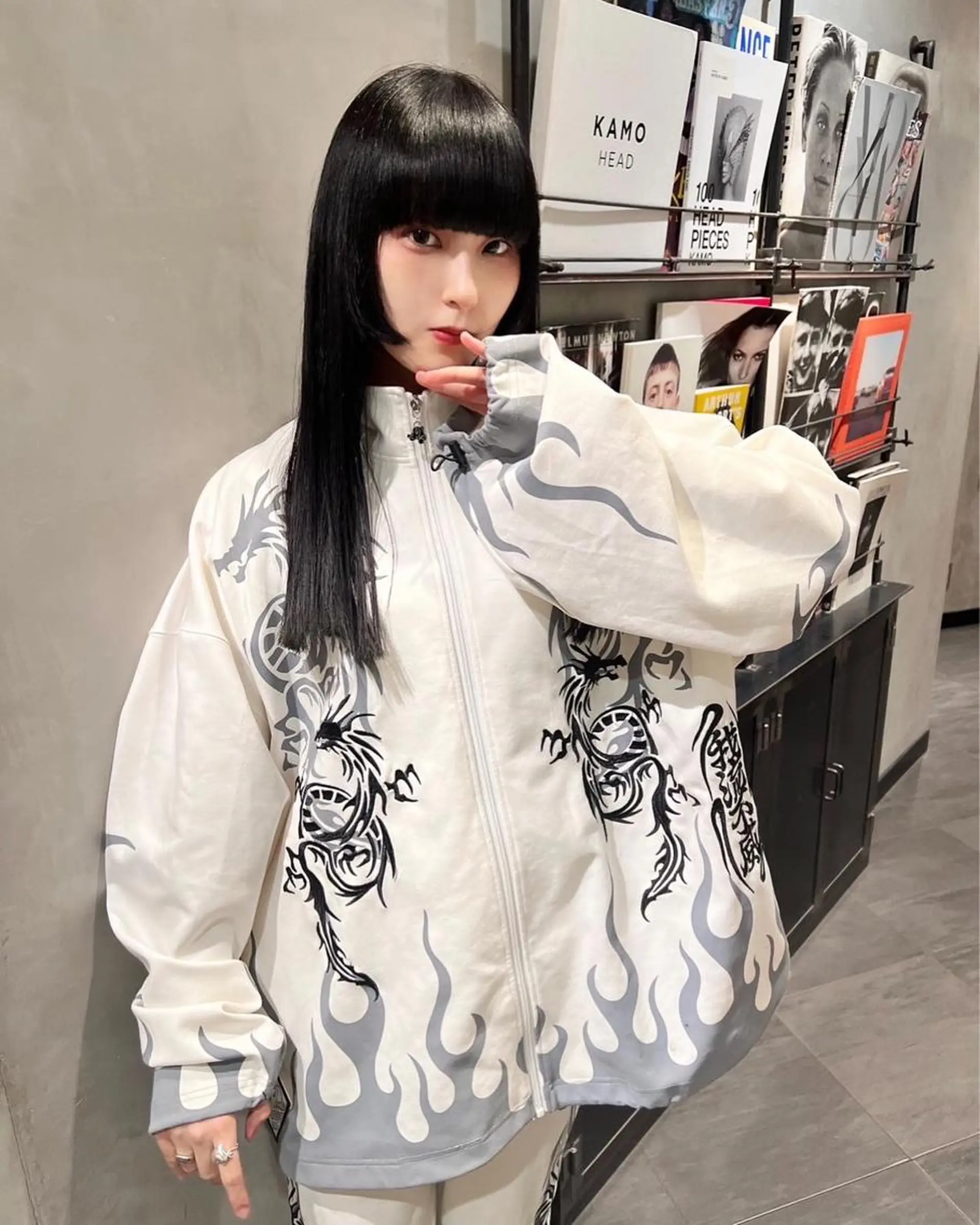 ロング カラー カット ヘアカラー トリートメント 優 作のヘアスタイル