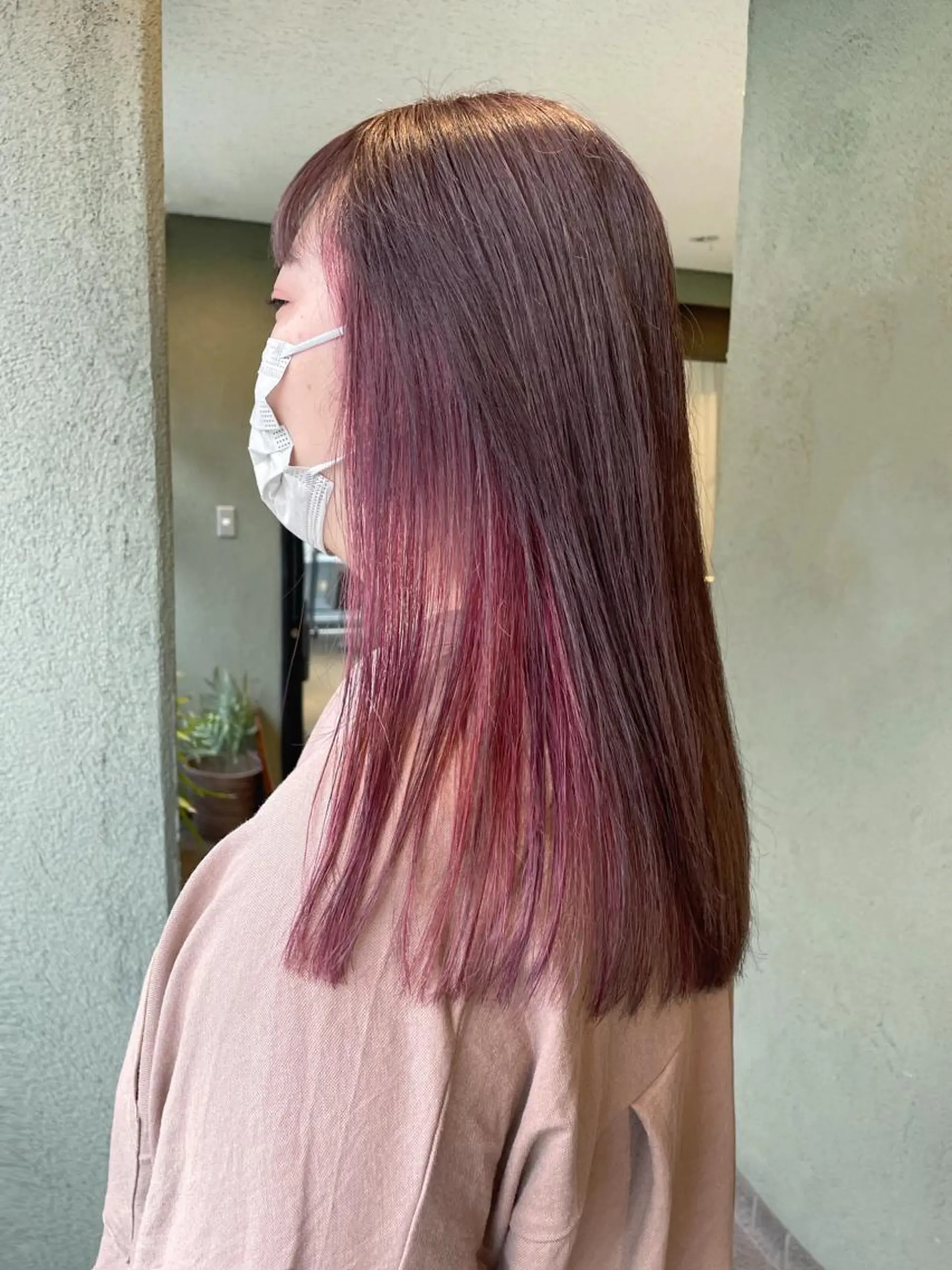ロング カラー ピンクカラー カット ヘアカラー HIROKI ” stylistのヘアスタイル