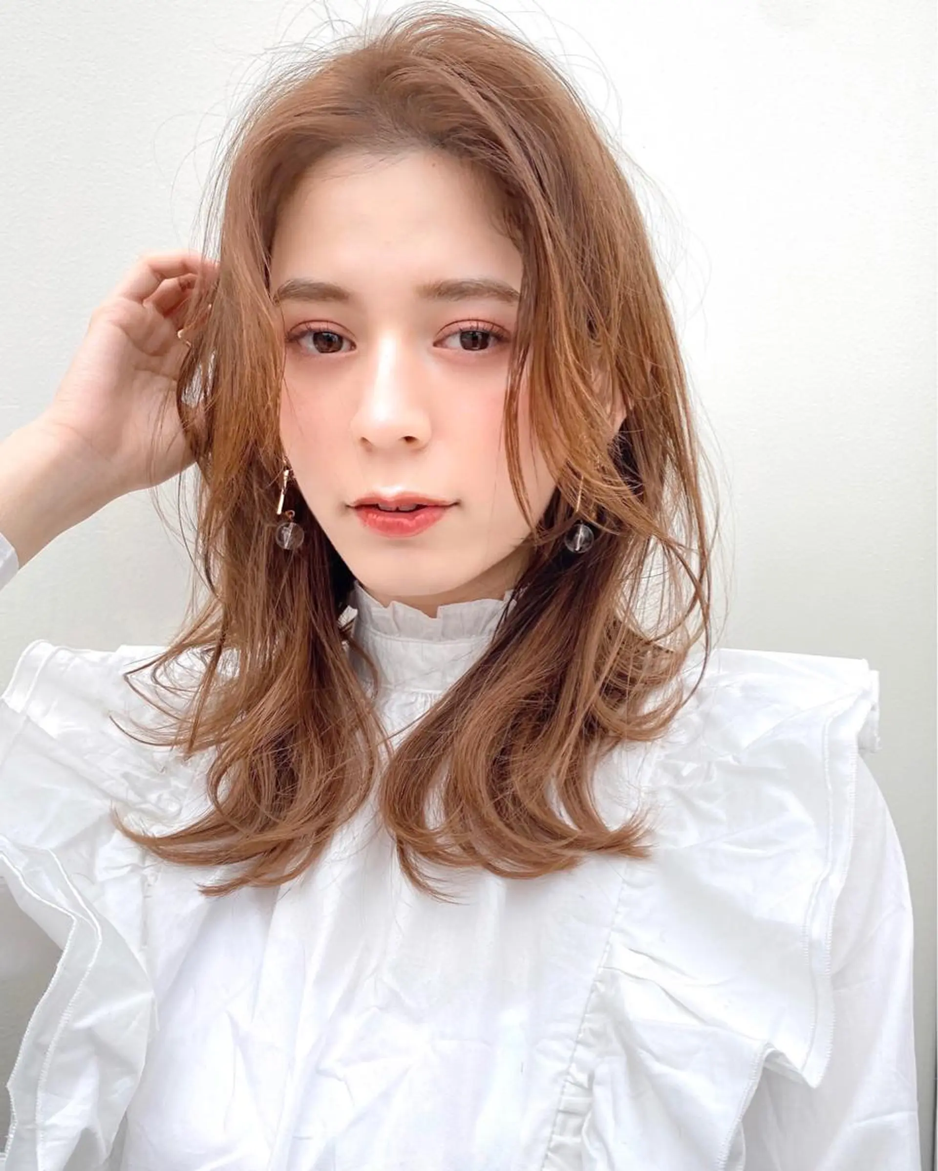 セミロング カラー 似合わせレイヤー 🇰🇷荒木洋文のヘアスタイル