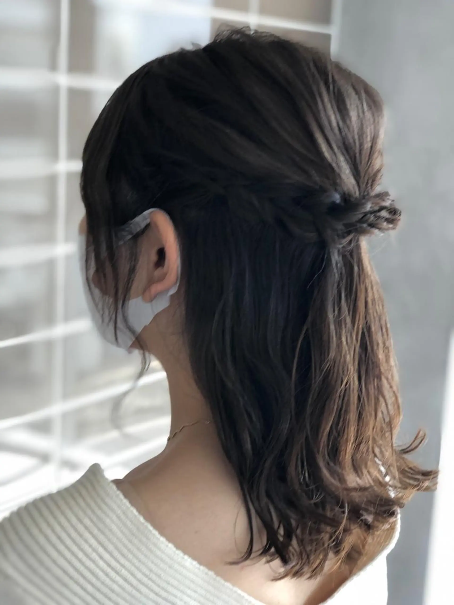 セミロング ヘアアレンジ 辻堂メンズ特化 YU-YAのヘアスタイル