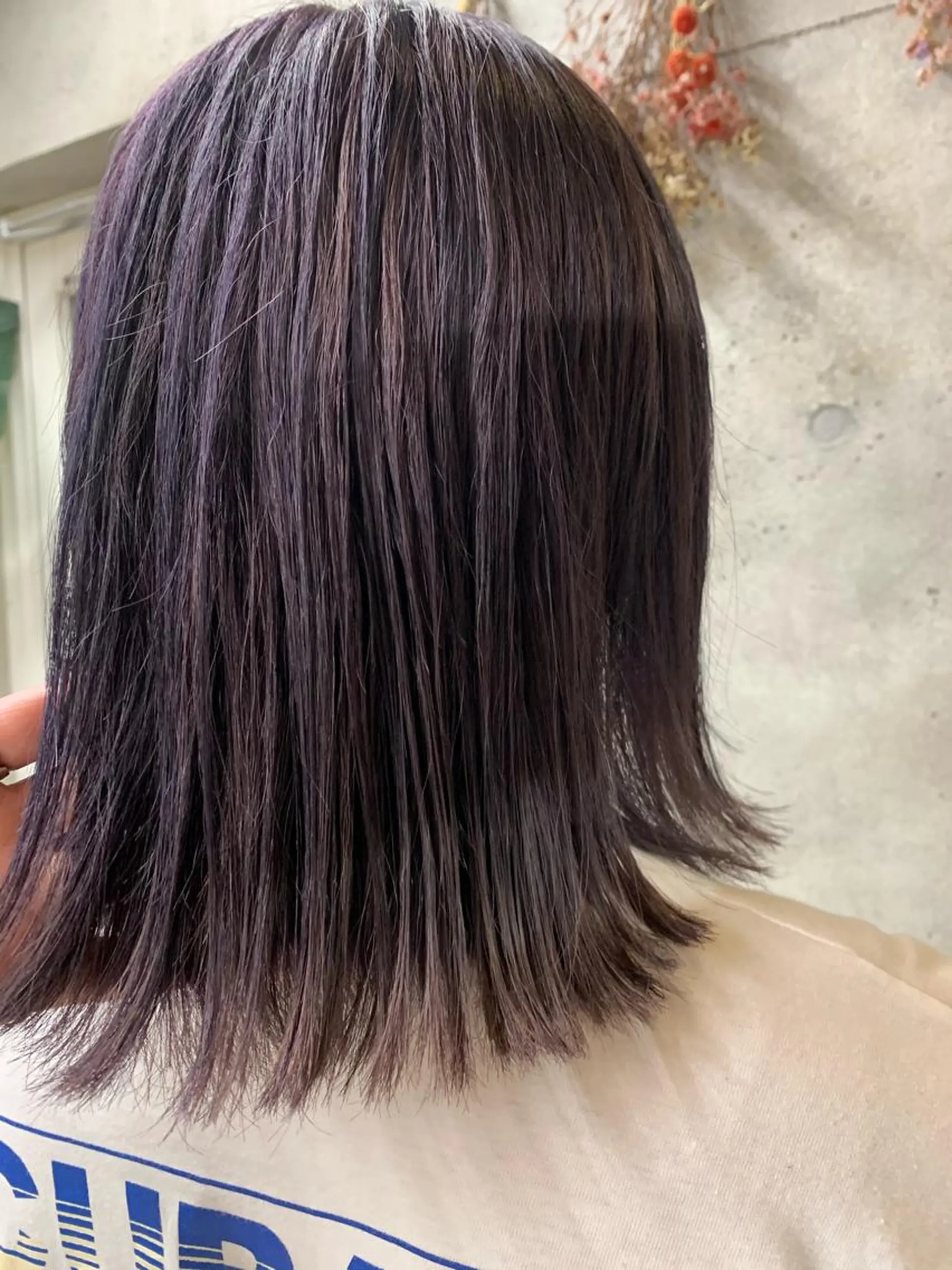 ミディアム カラー バイオレットカラー にった みずきのヘアスタイル