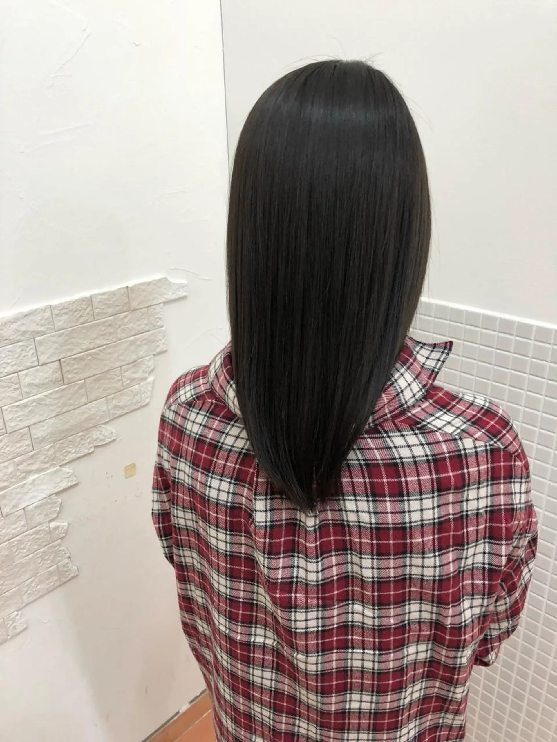 ロング パーマ 縮毛矯正 ショート 嶋津祥希のヘアスタイル