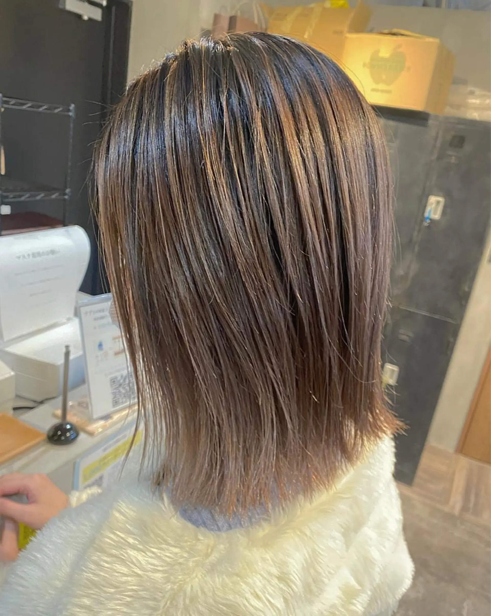 セミロング カット ヘアカラー トリートメント sail所属・sail ミウのヘアスタイル
