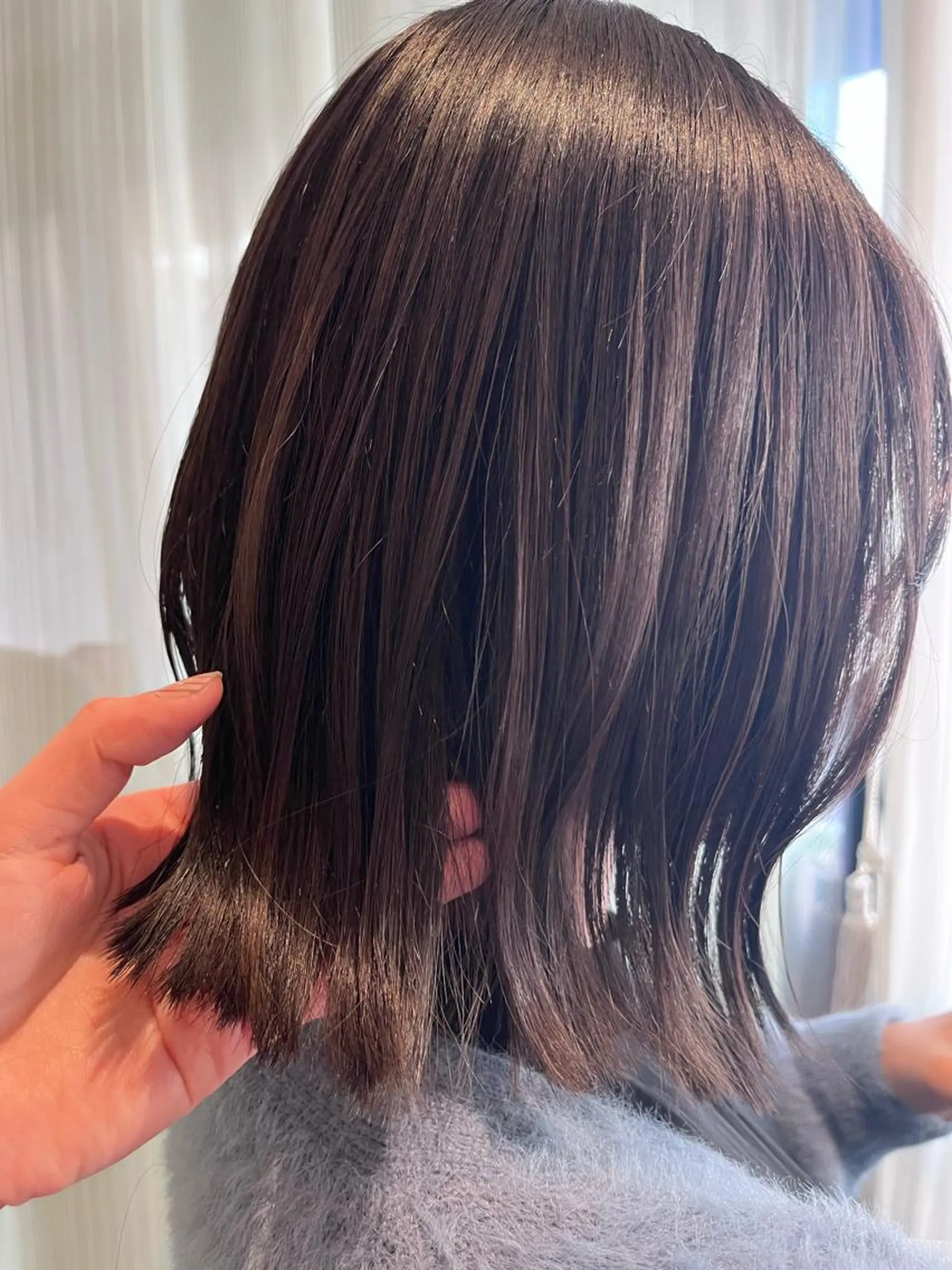 ミディアム カラー ヘアアレンジ ヘアカラー 艶髪/アレンジ/ 野口緑のヘアスタイル