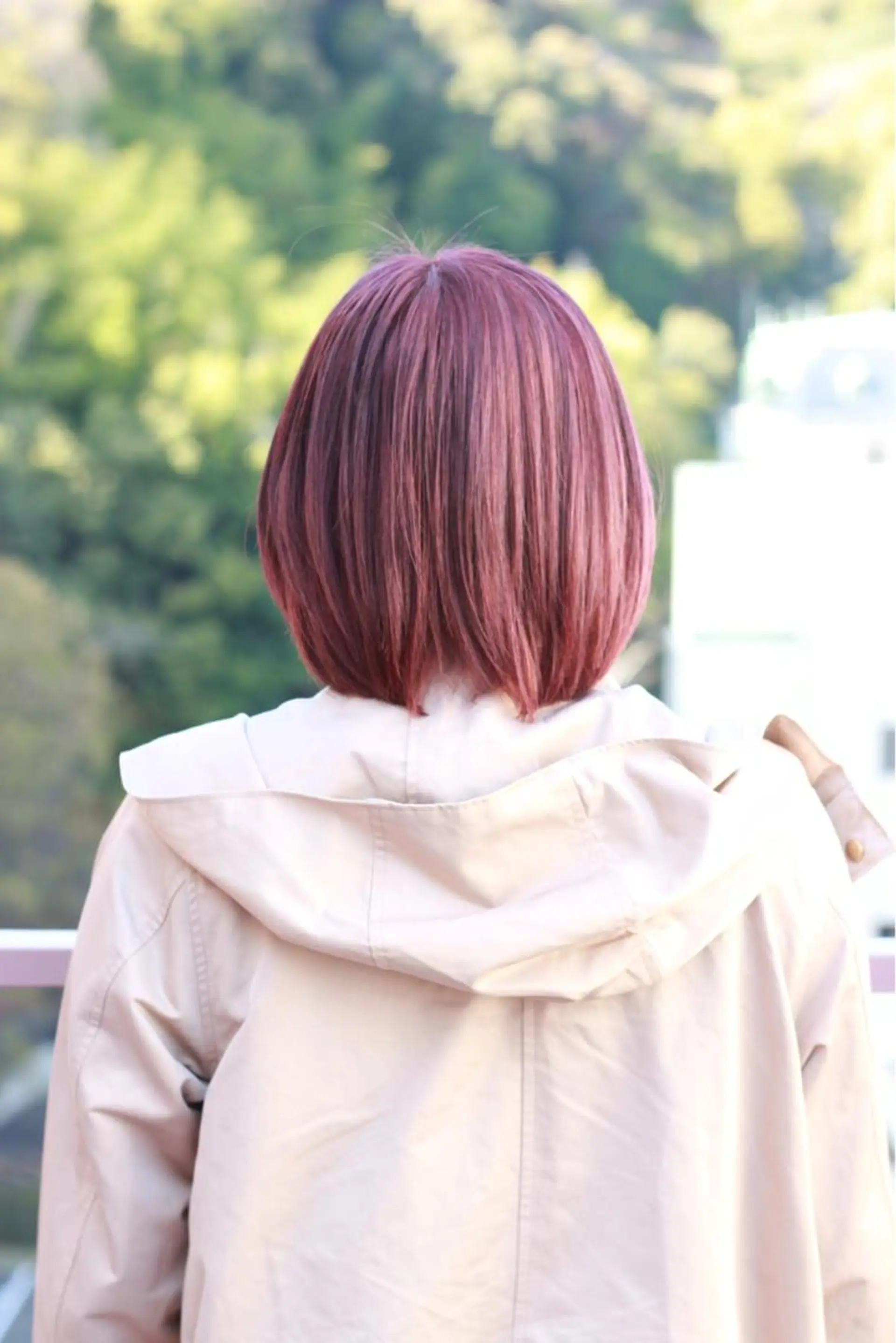 ショート カラー ピンクカラー ピンクパープル パープルカラー ヘアカラー Viage （ビアージュ）のヘアスタイル
