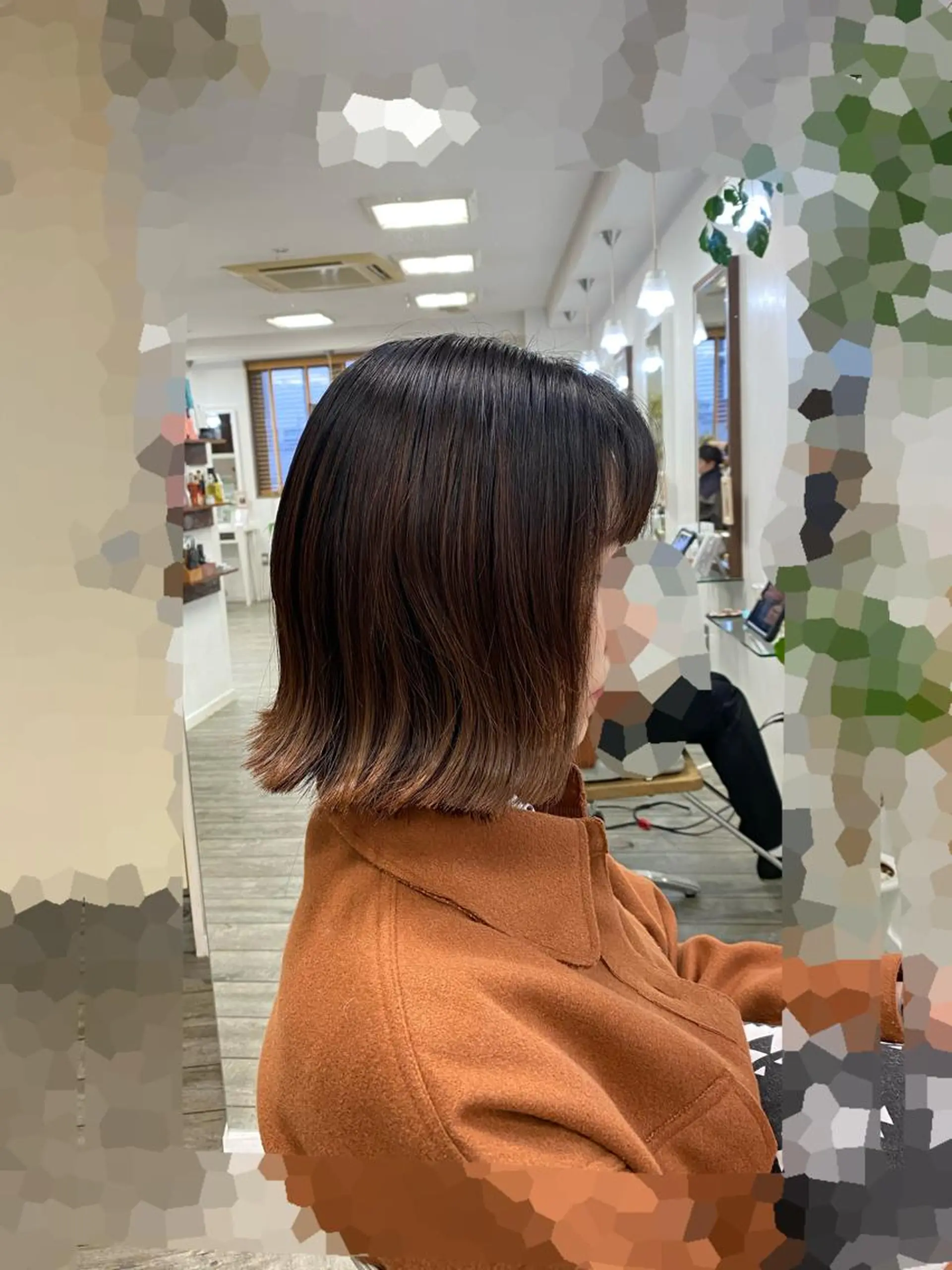 ミディアム 切りっぱなしボブ ボブ Aloa登戸所属・武田 学のヘアスタイル