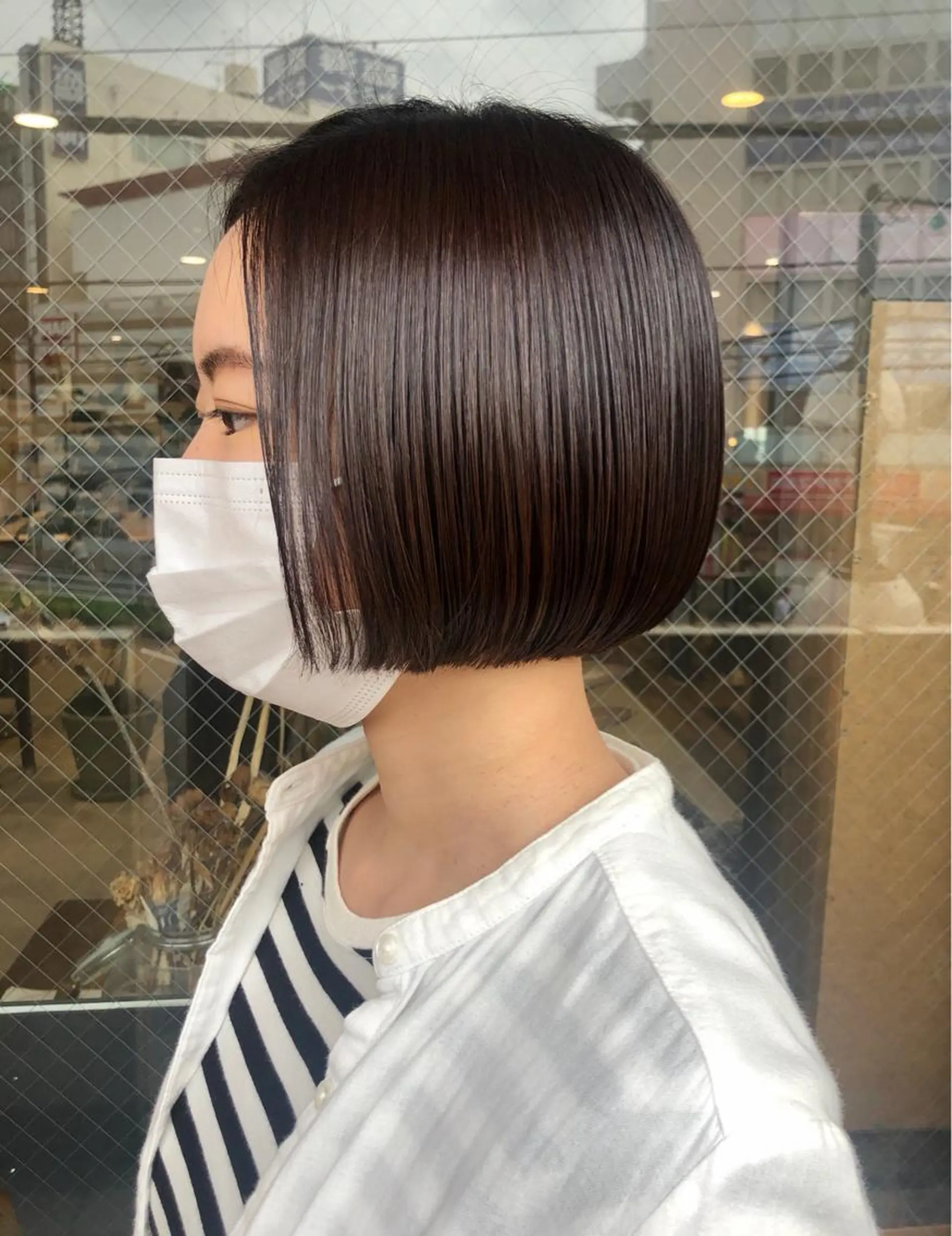 ショート カラー ブラウンカラー ボブ bococa りんのヘアスタイル