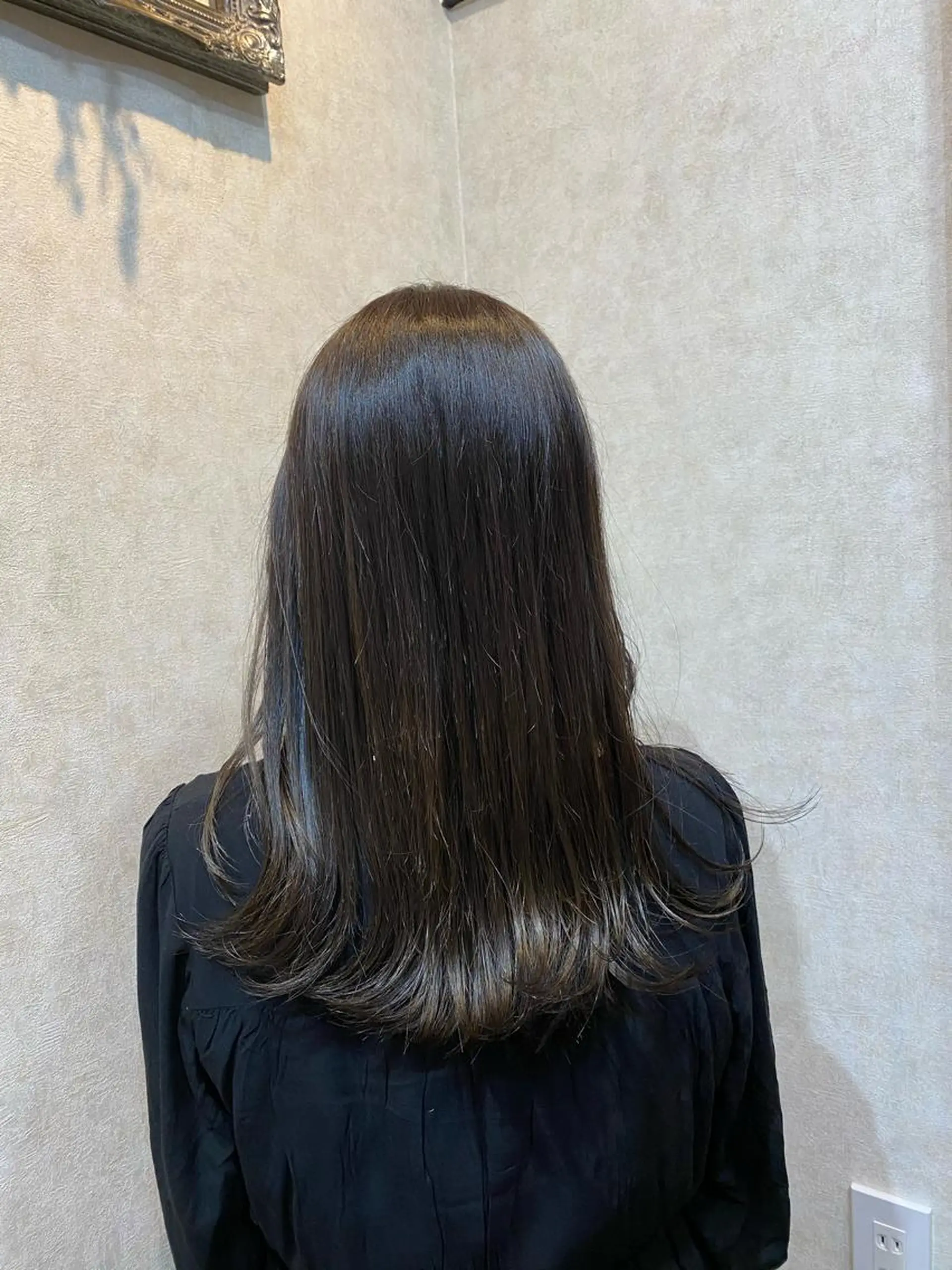 セミロング カラー tomorrow所属・カットモデル募集✂️ 齊藤萌香のヘアスタイル