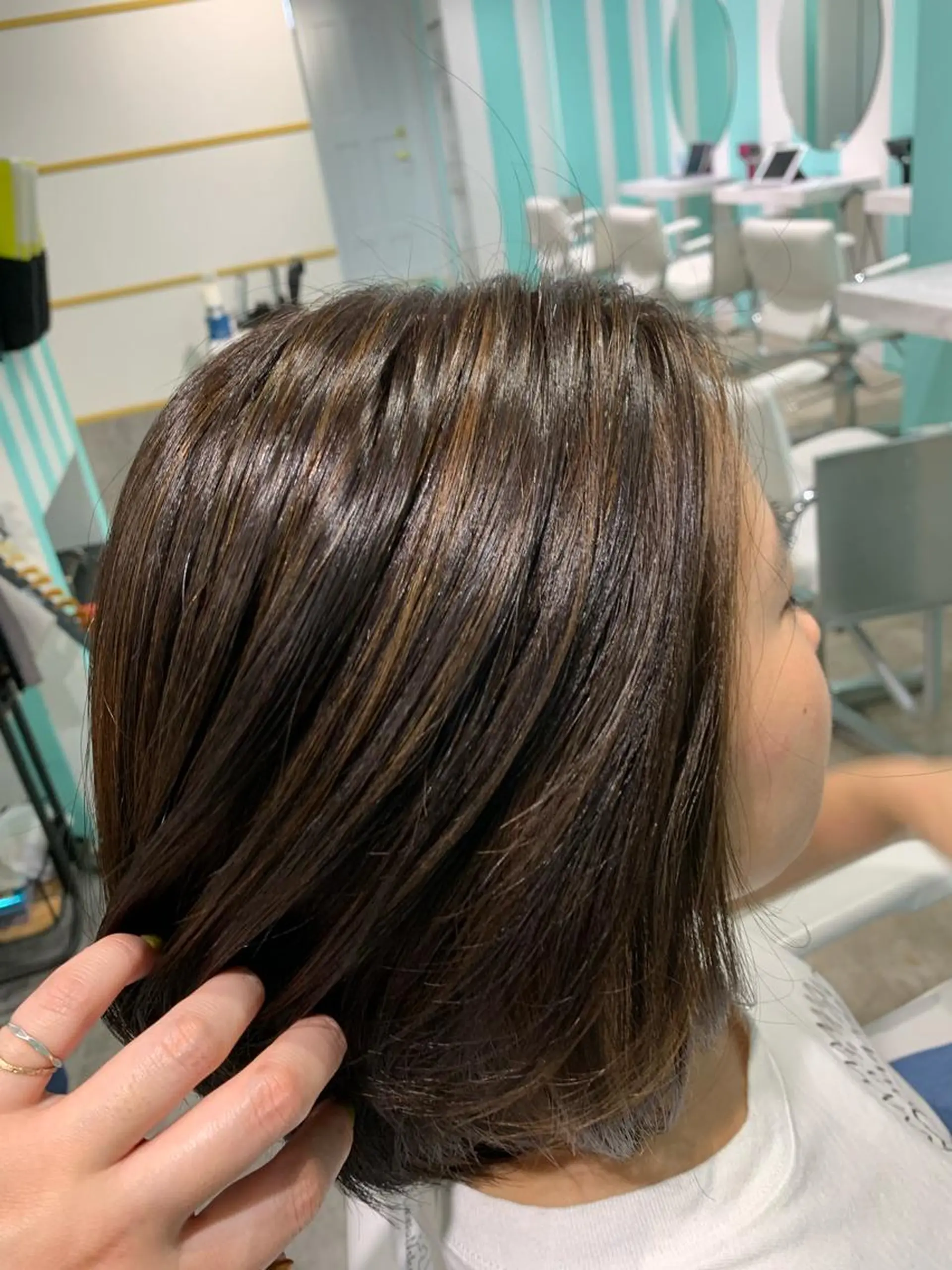 ミディアム カラー ヘアカラー 高橋 奈津沙のヘアスタイル