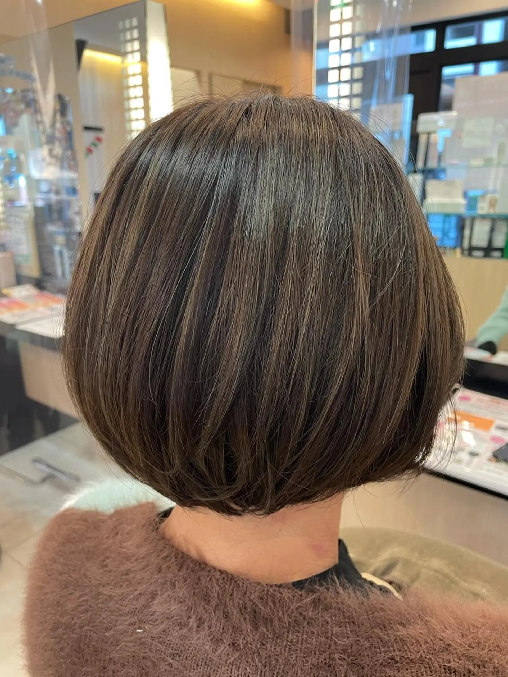 ショート カラー ヘアアレンジ ヘアカラー トリートメント リリー /Men's/パーマのヘアスタイル