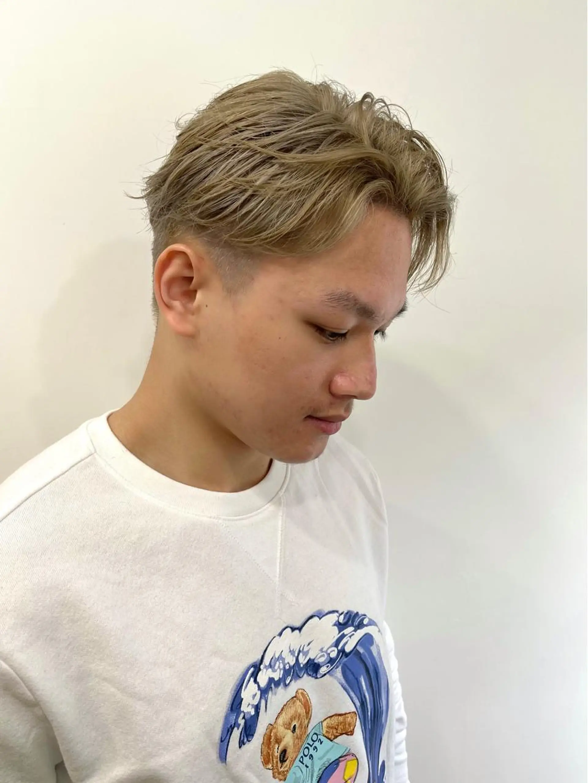 ショート カラー パーマ ヘアアレンジ メンズ ヘアカラー トリートメント 💎髪質改善特化💎 RUITOのヘアスタイル