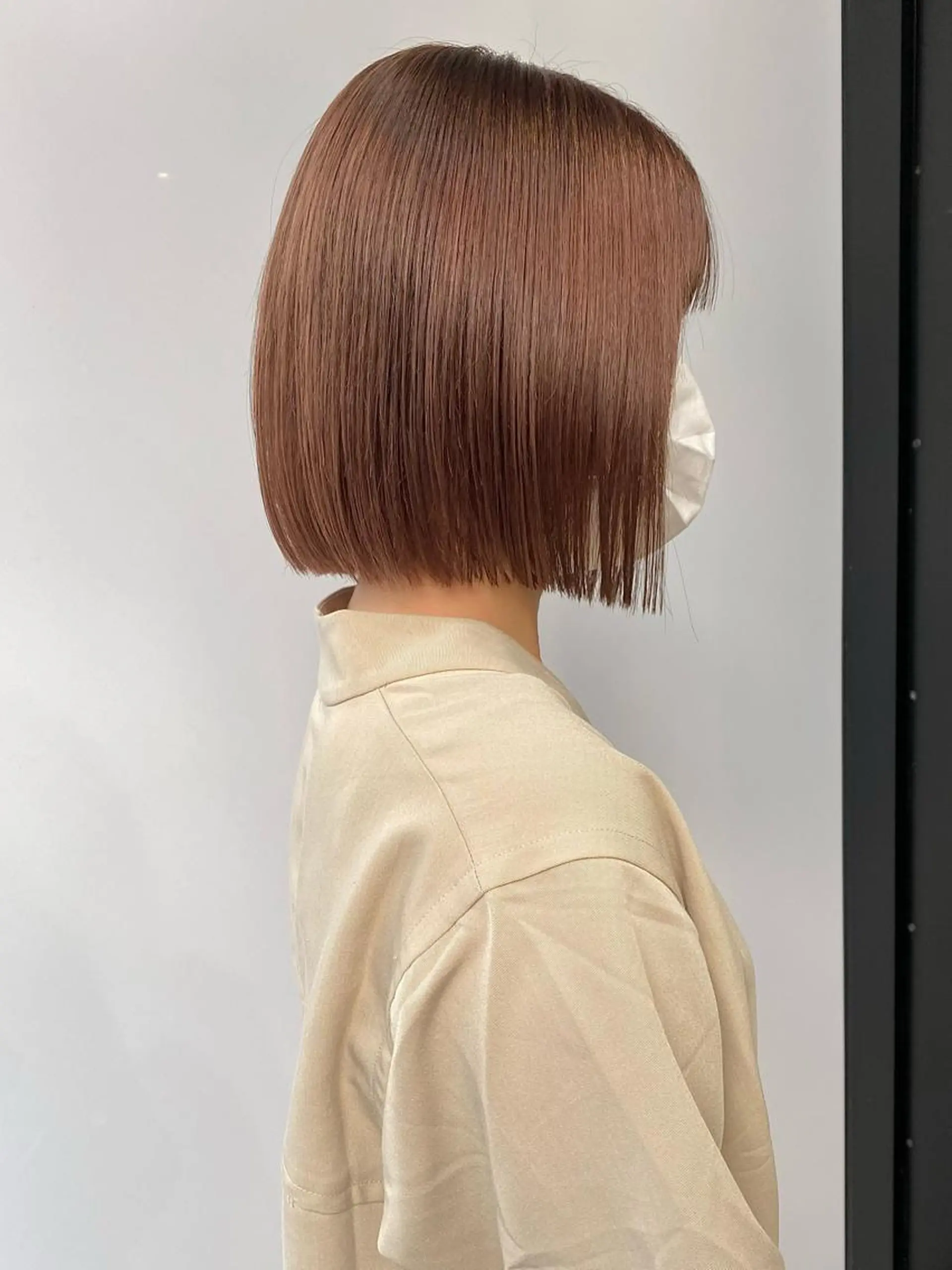 ミディアム カラー ベージュカラー ブリーチ ブラウンカラー ハイトーンカラー ミルクティーベージュ Piaコータロー ハイトーン&‪ボブのヘアスタイル