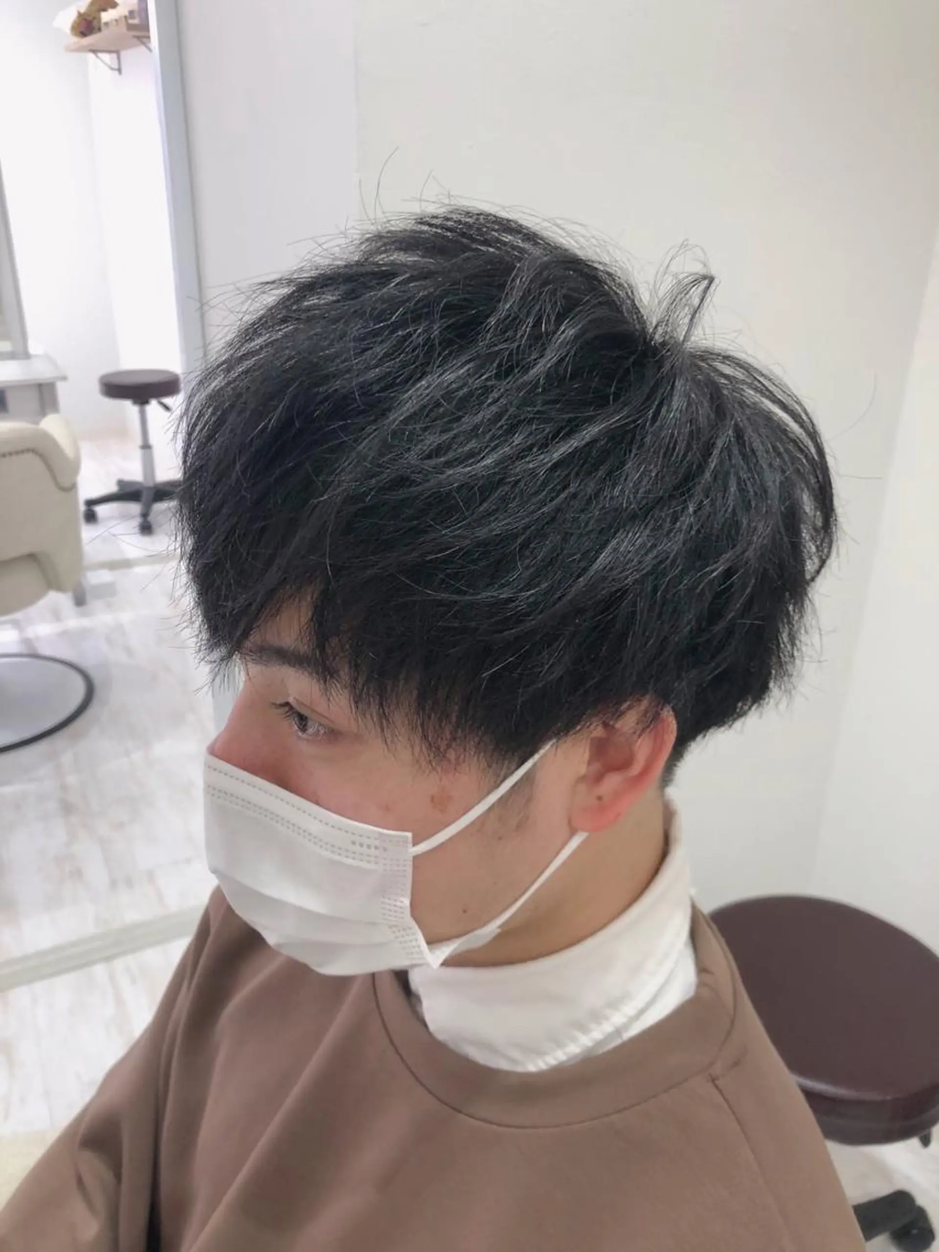ショート メンズ カット パーマ 顔タイプヘアデザイン マイスター®︎のヘアスタイル