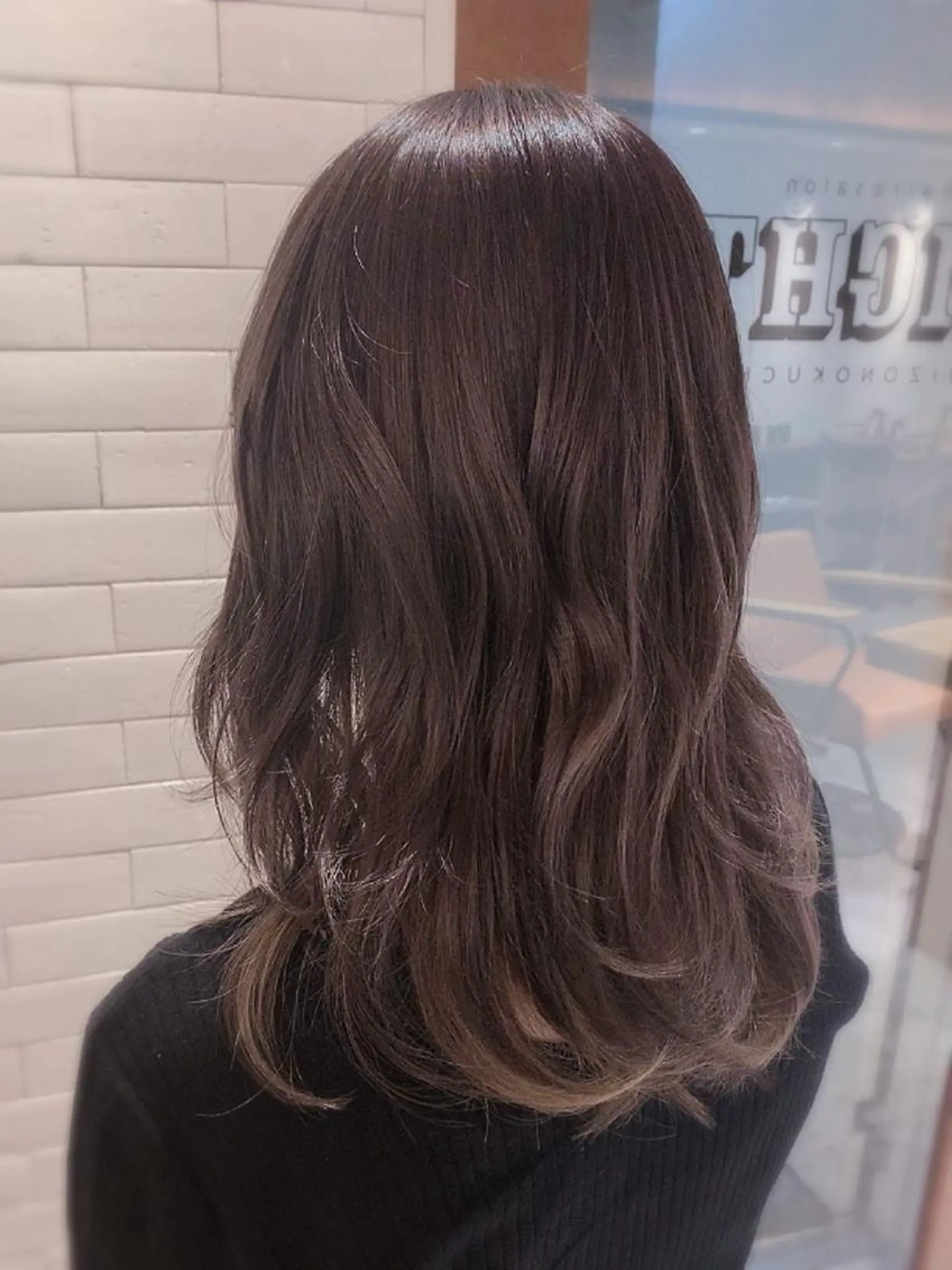 ミディアム ヘアカラー トリートメント ヘアセット 坂本 なつきのヘアスタイル