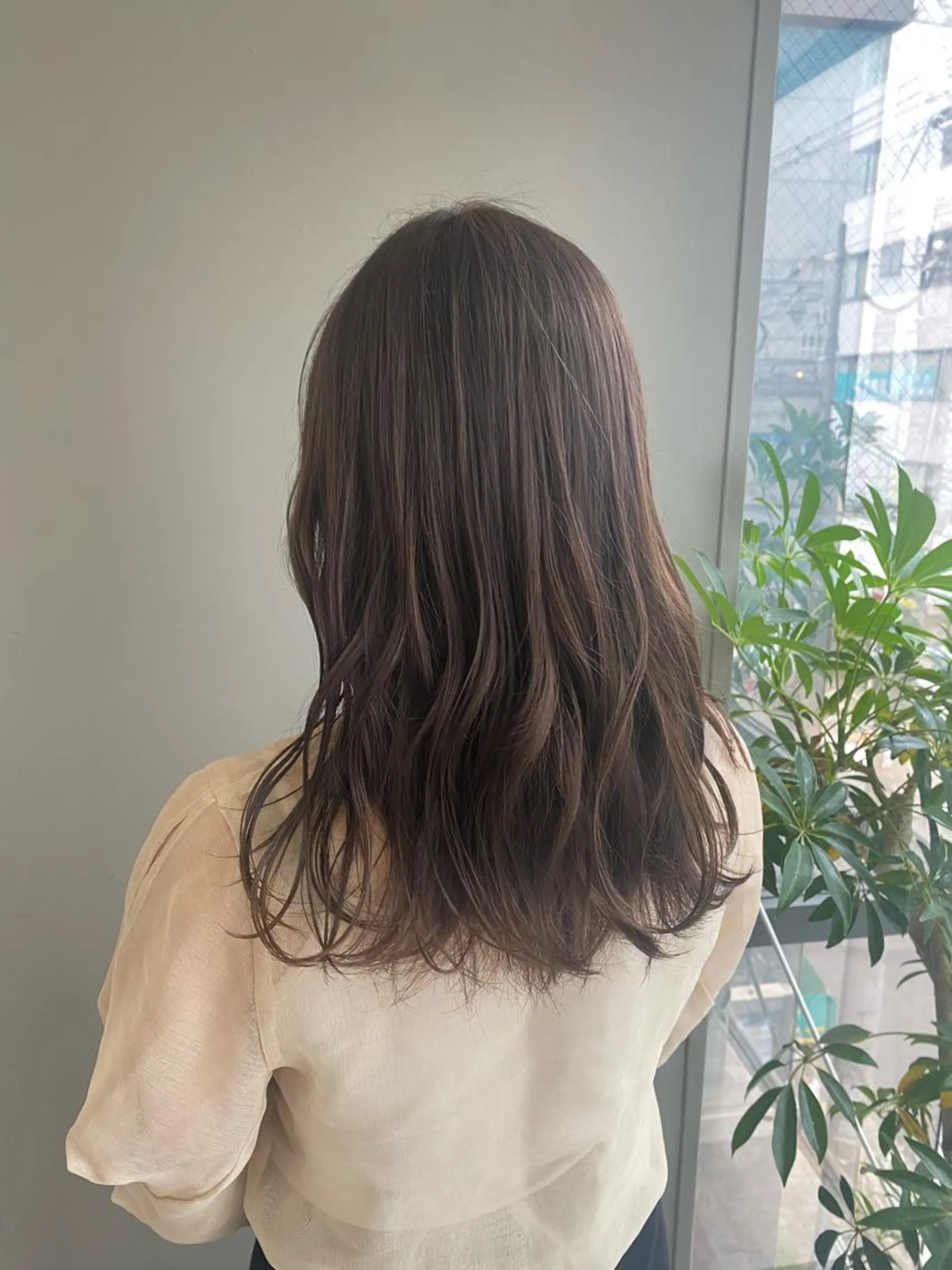 ミディアム カラー ヘアアレンジ ベージュカラー ヘアカラー ボブ /ニュアンス/ satomi🧸💖のヘアスタイル