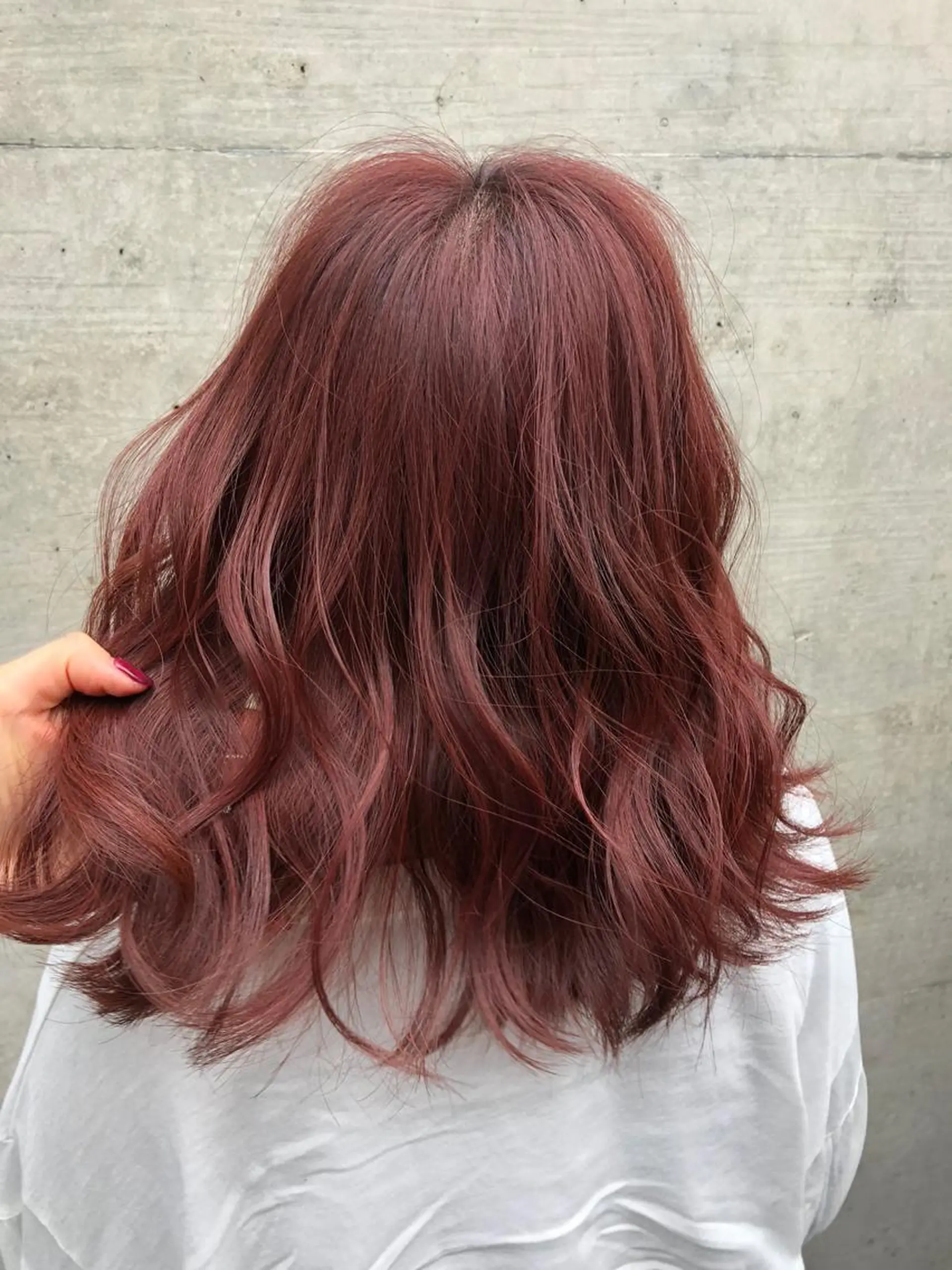 ミディアム カラー ヘアカラー トリートメント ヘアセット 韓国ヘア🤍髪質改善 🇰🇷AKANEのヘアスタイル