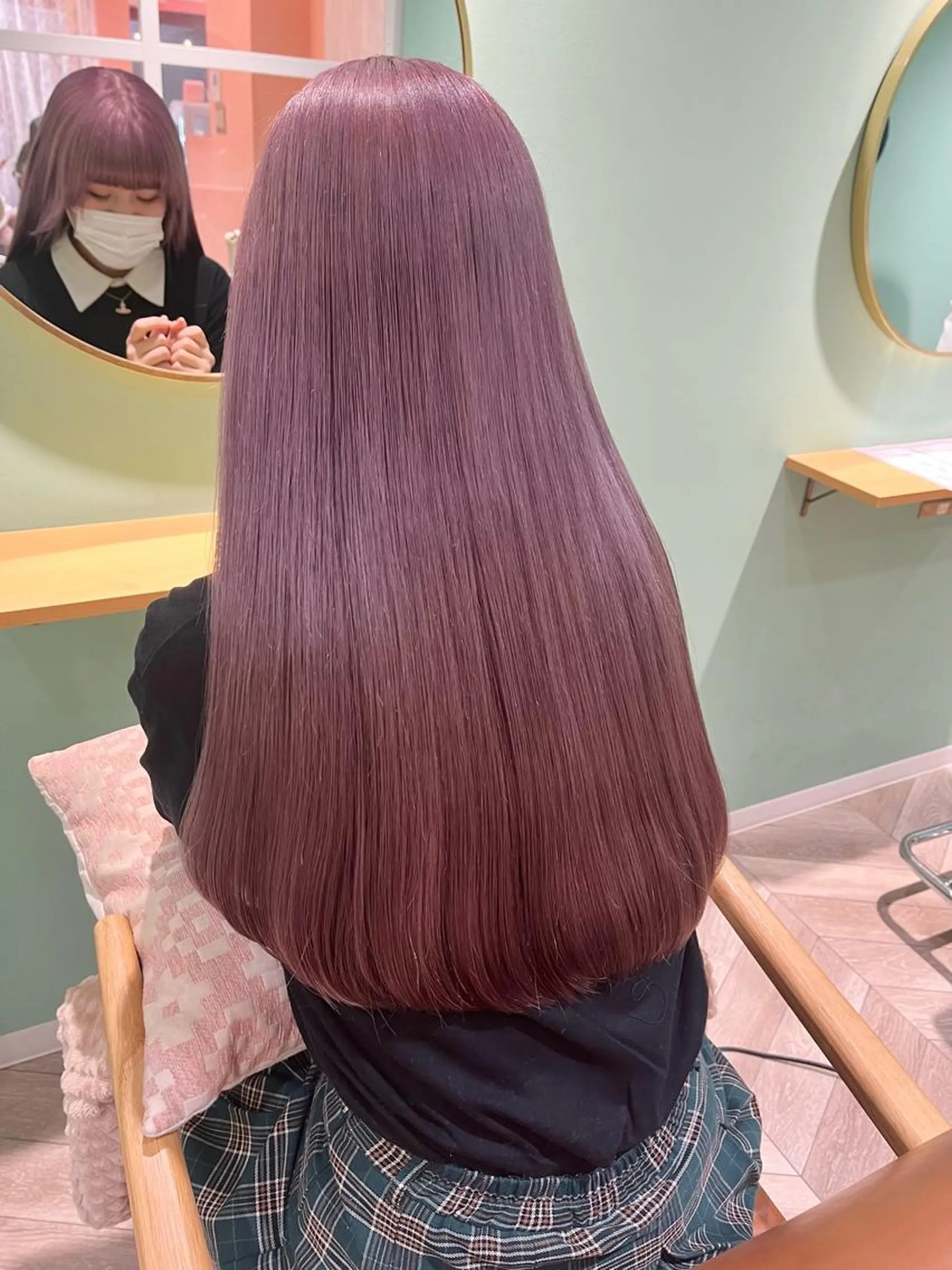ロング カラー ハイトーンカラー ラベンダーカラー ラベンダーピンク ピンクカラー 髪質改善カラー☆ ヘアアレンジmiyuのヘアスタイル