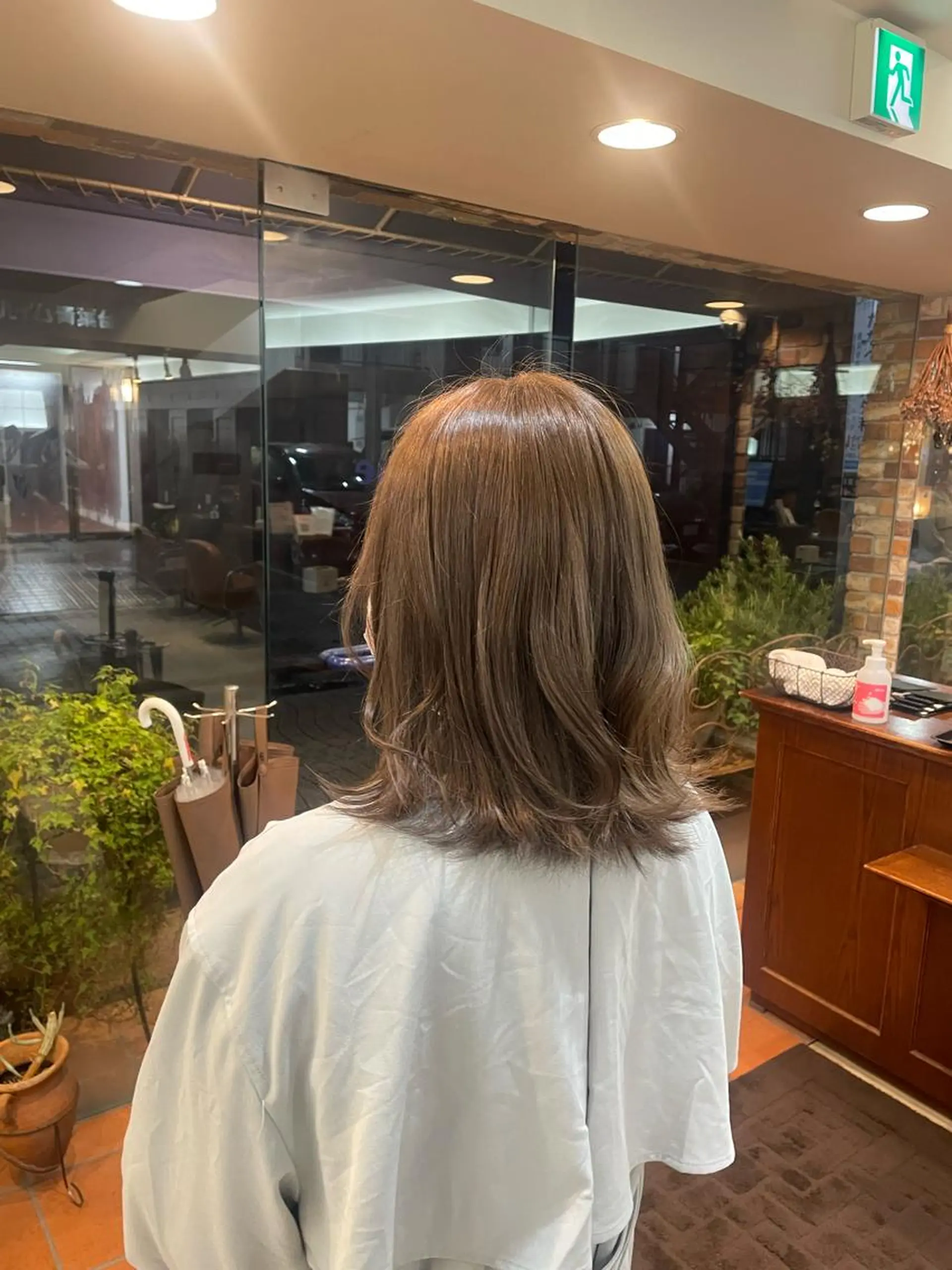 ミディアム カラー League サトウナツのヘアスタイル