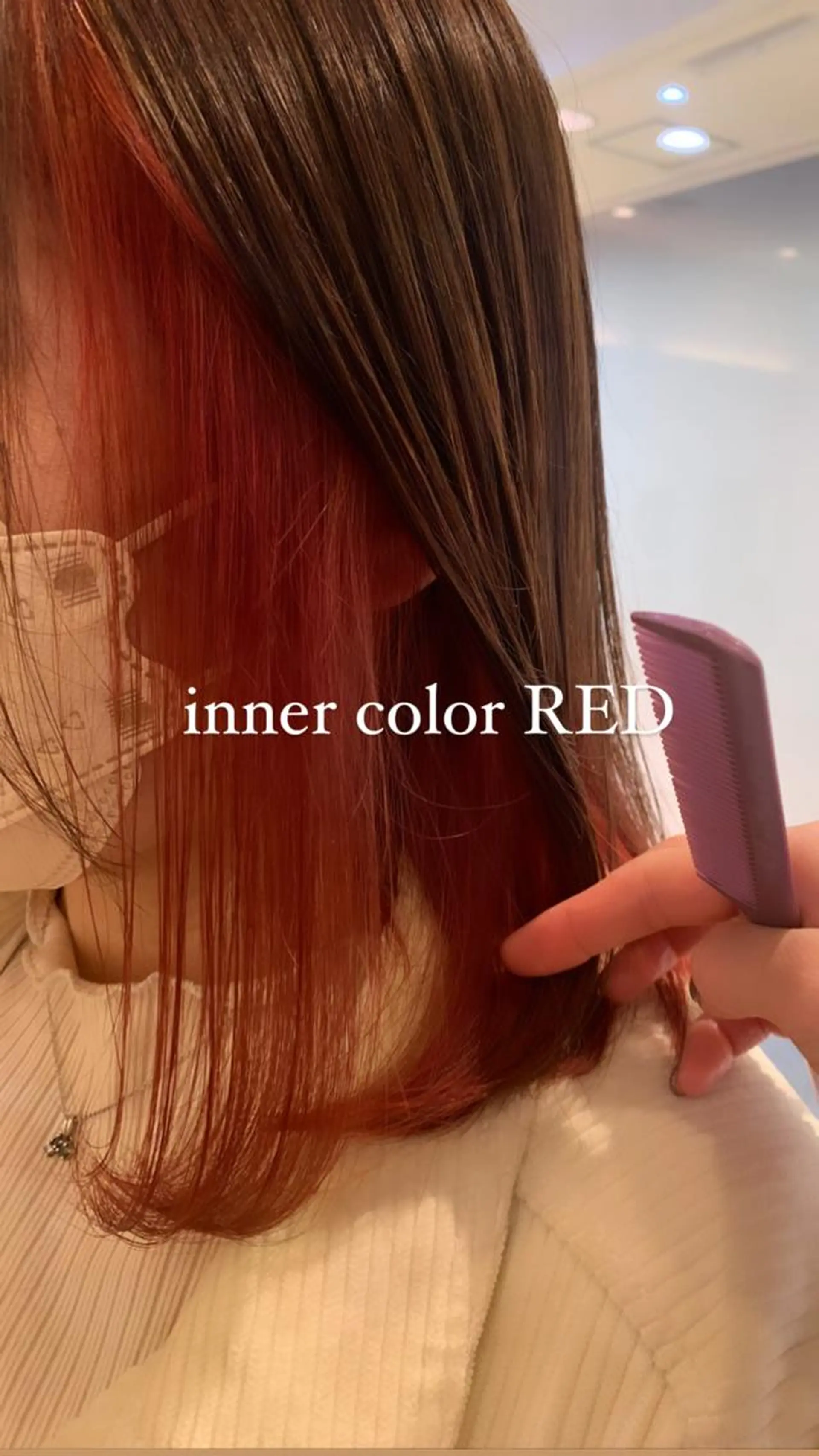 ミディアム カラー ヘアカラー トリートメント 似合わせカラー/艶 髪質改善/ヨシザキのヘアスタイル