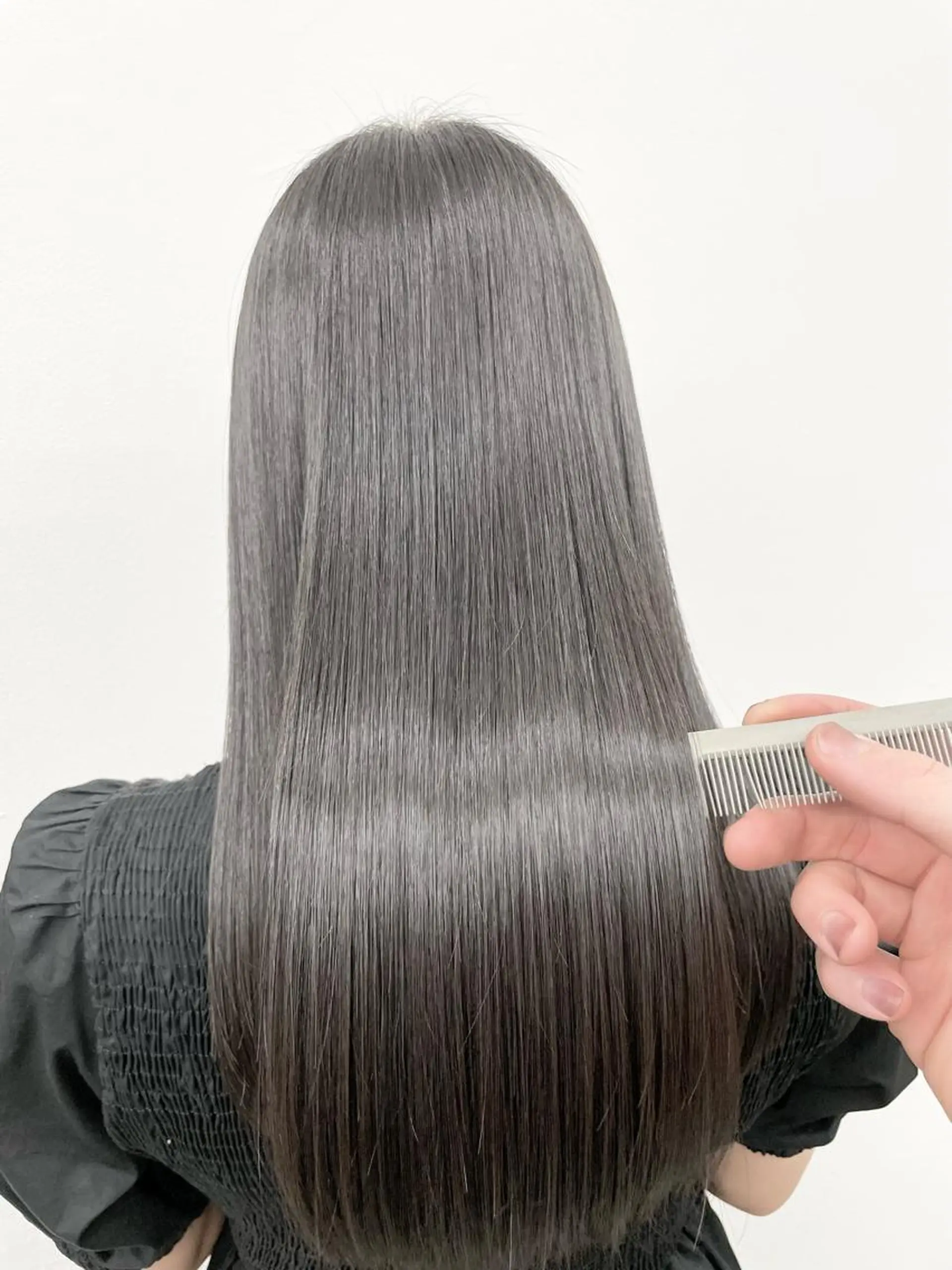 ロング カラー ブリーチ 髪質改善 縮毛矯正 トリートメント 酸熱トリートメント ヘアカラー トリートメント 🏅髪質改善🏅店長 鈴木淳平のヘアスタイル