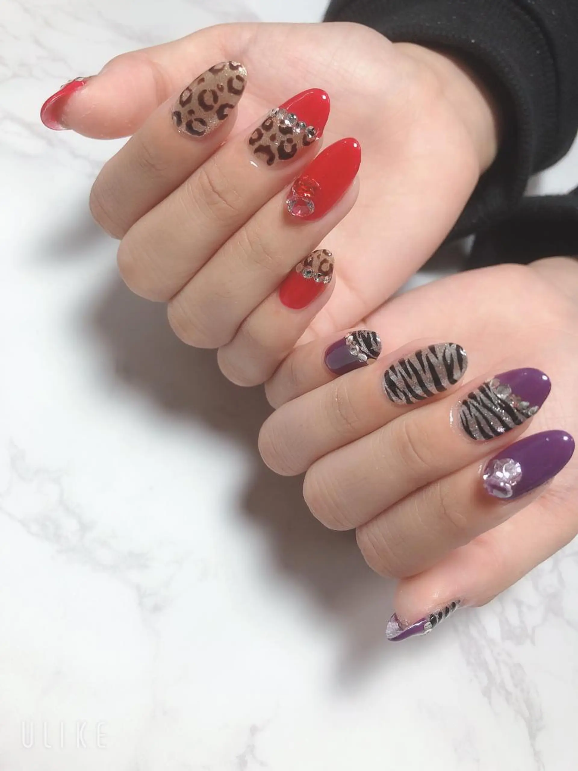 ネイル アニマル柄 Nailsalon Luanaのネイルデザイン