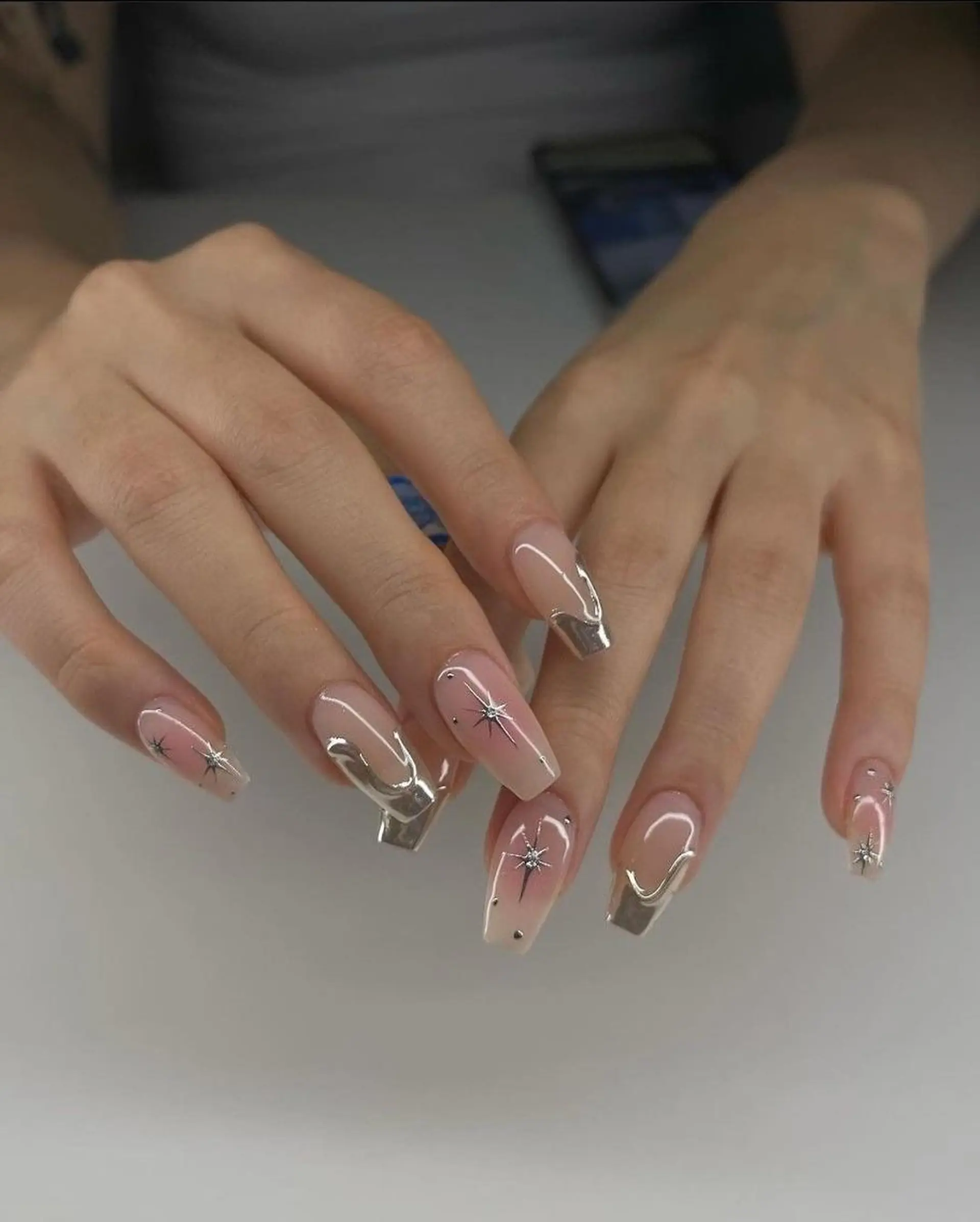 ネイル 長さ出し フレンチネイル グラデーション 卒業式 マグネットネイル ハンドネイル MIHANA YUKIのネイルデザイン
