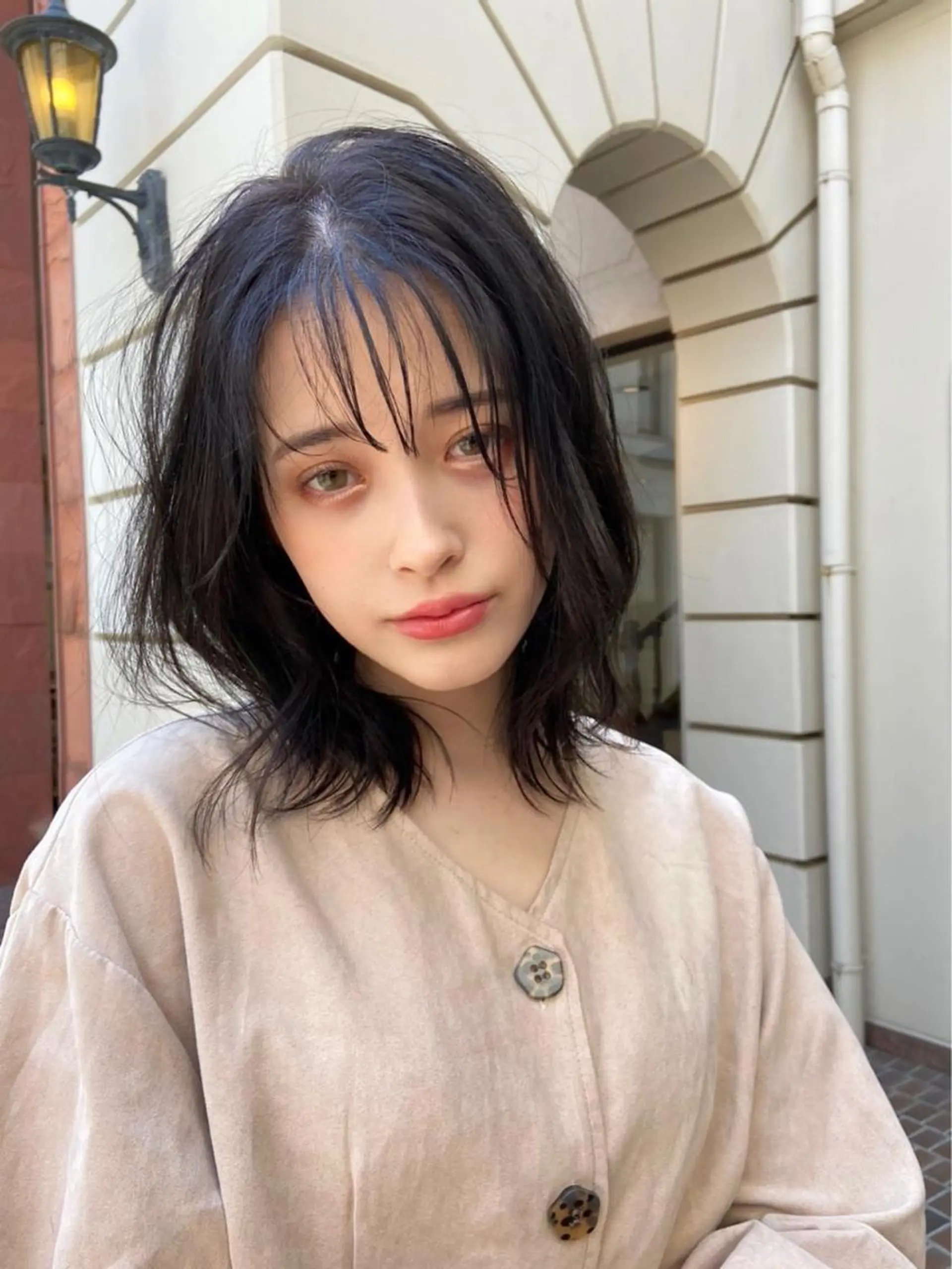 ミディアム ヘアカラー トリートメント ヘアセット 金子 廉のヘアスタイル